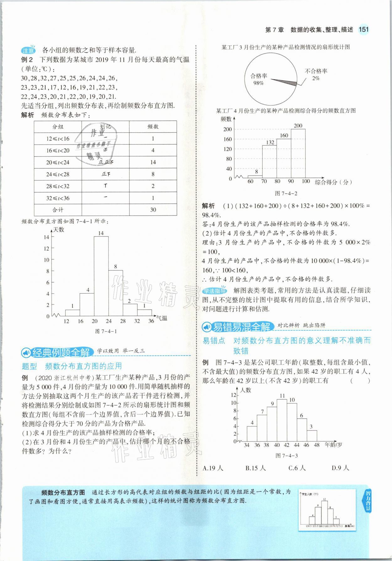 2021年教材课本八年级数学下册苏科版 参考答案第9页