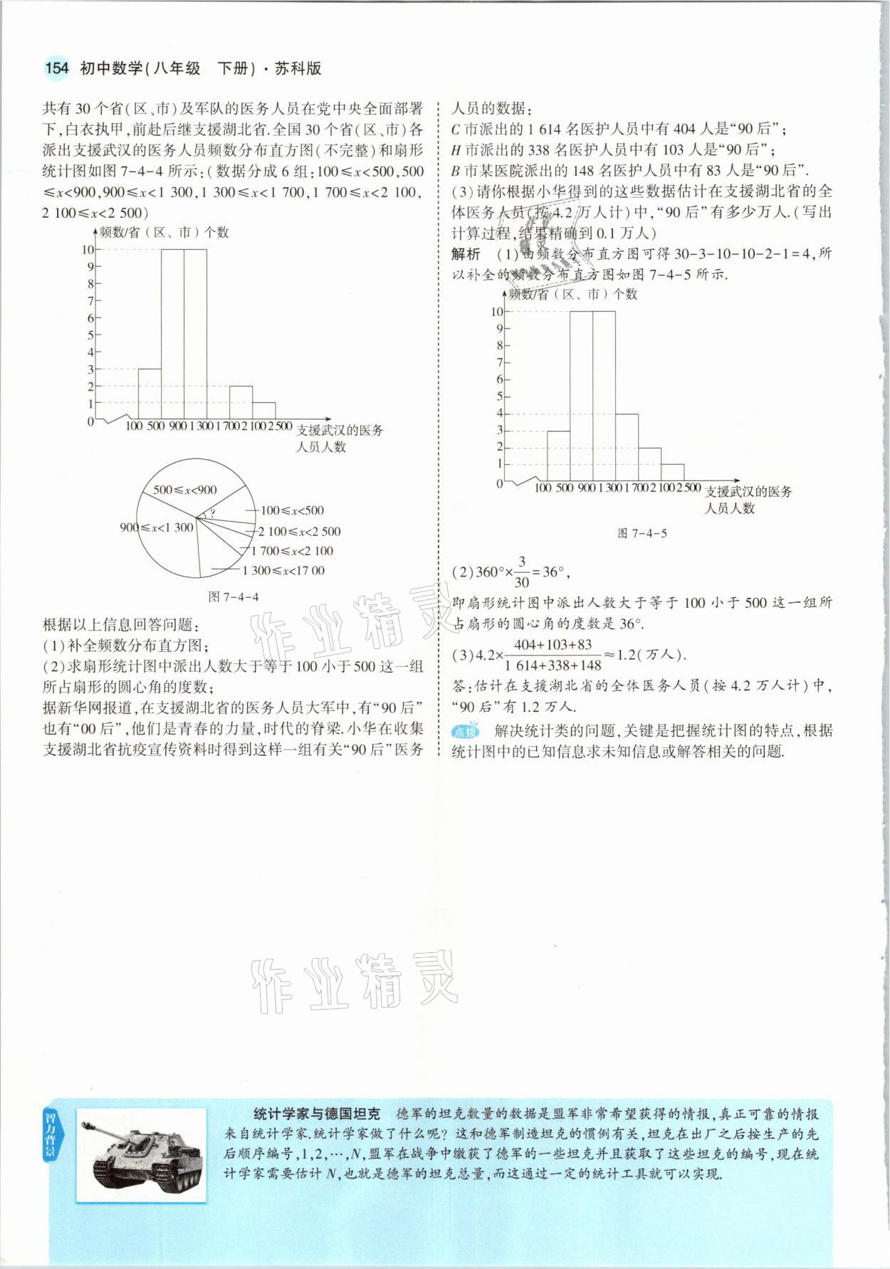 2021年教材课本八年级数学下册苏科版 参考答案第12页