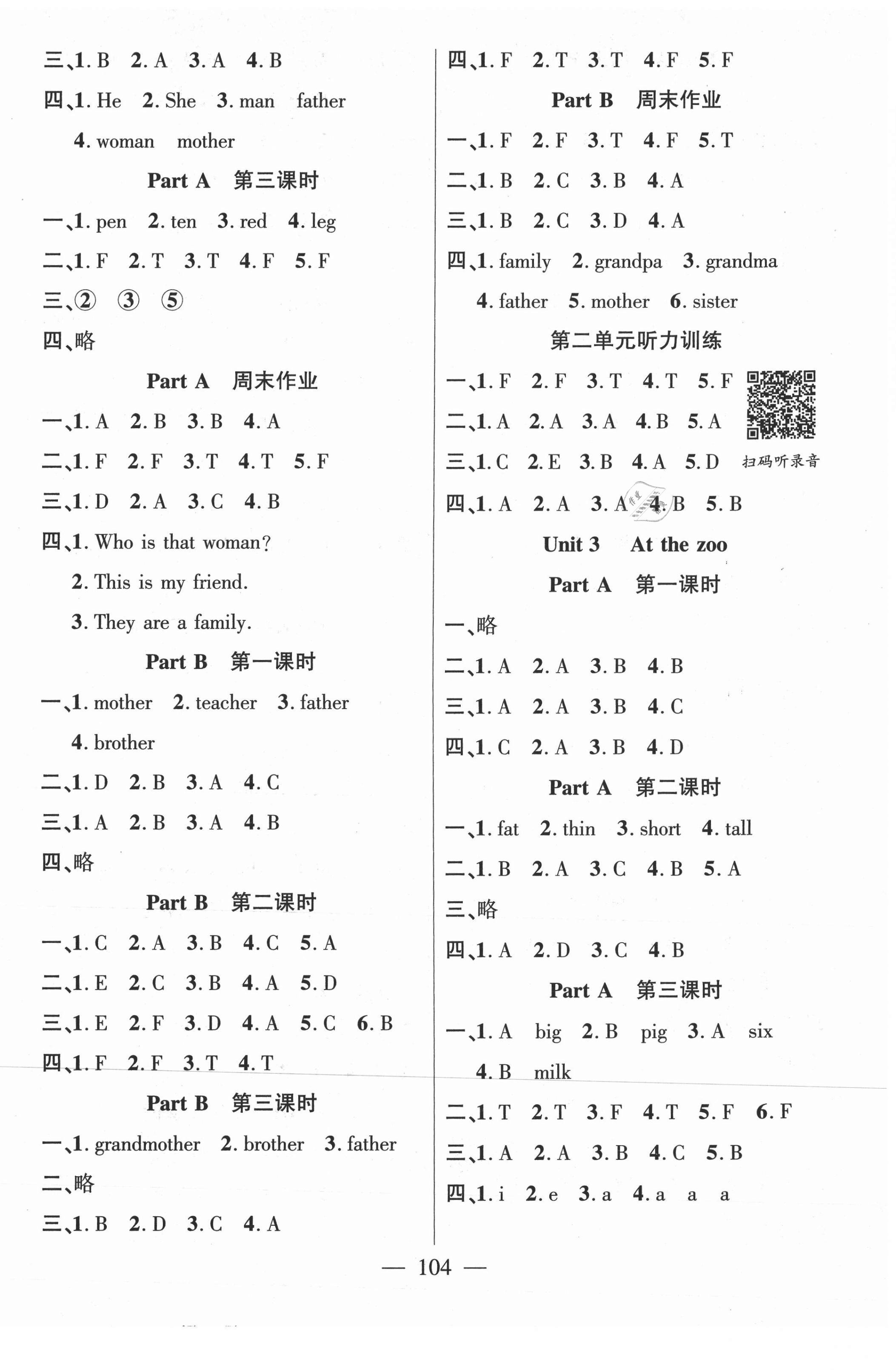 2021年课时掌控三年级英语下册人教PEP版 第2页