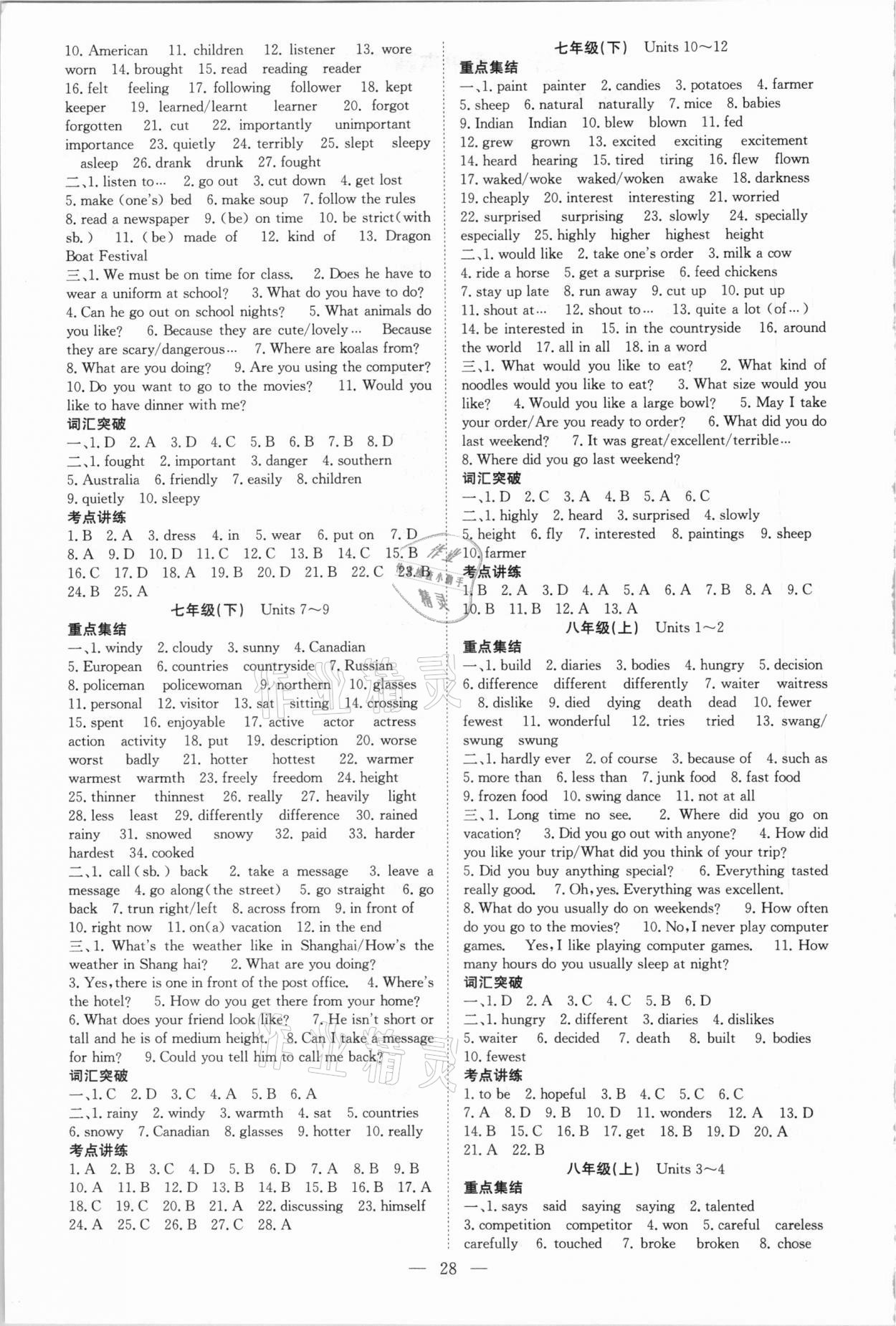 2021年贏在中考講練通英語江西專版 第2頁