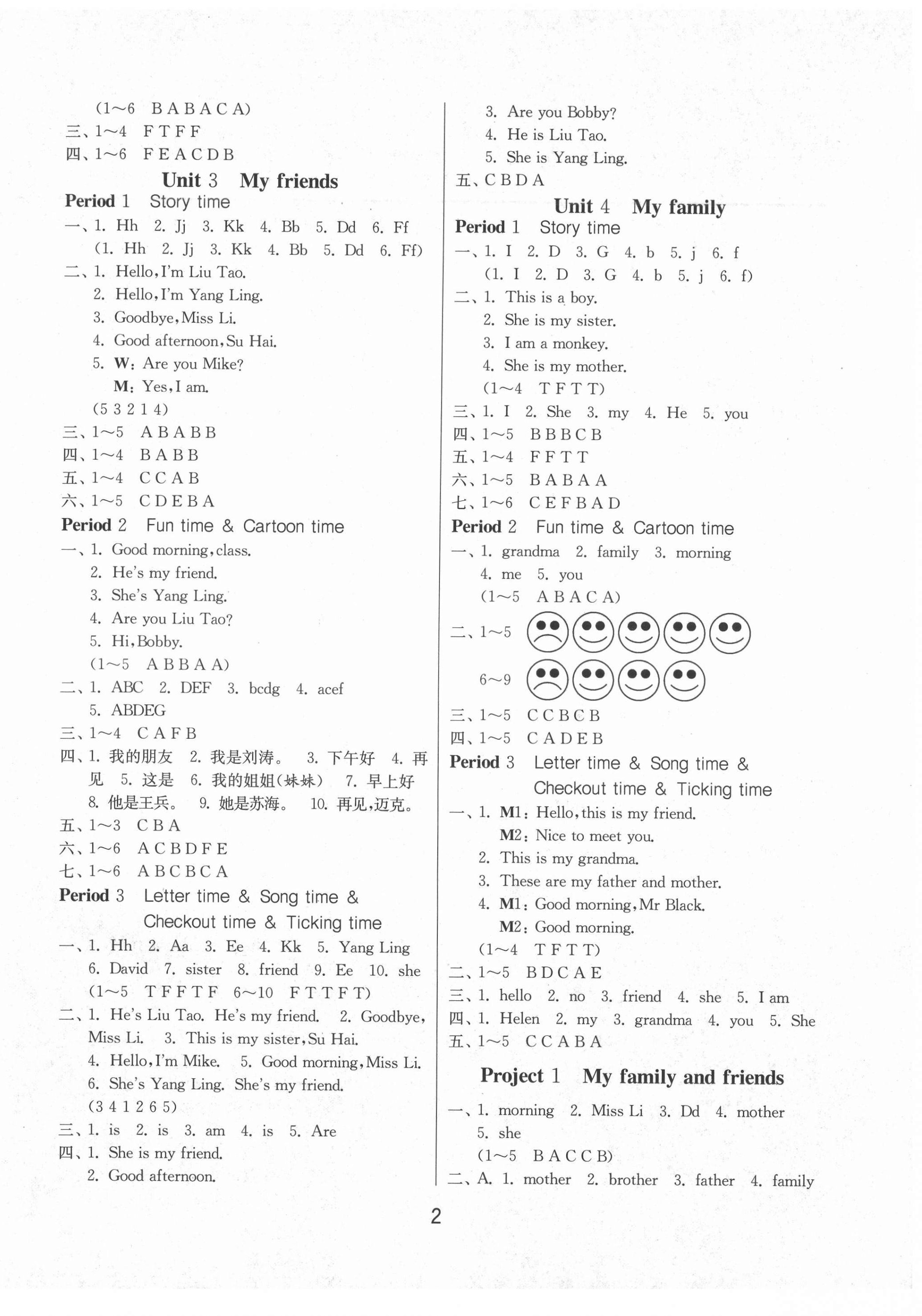 2020年課時(shí)訓(xùn)練三年級(jí)英語(yǔ)上冊(cè)譯林版三起江蘇人民出版社 第2頁(yè)