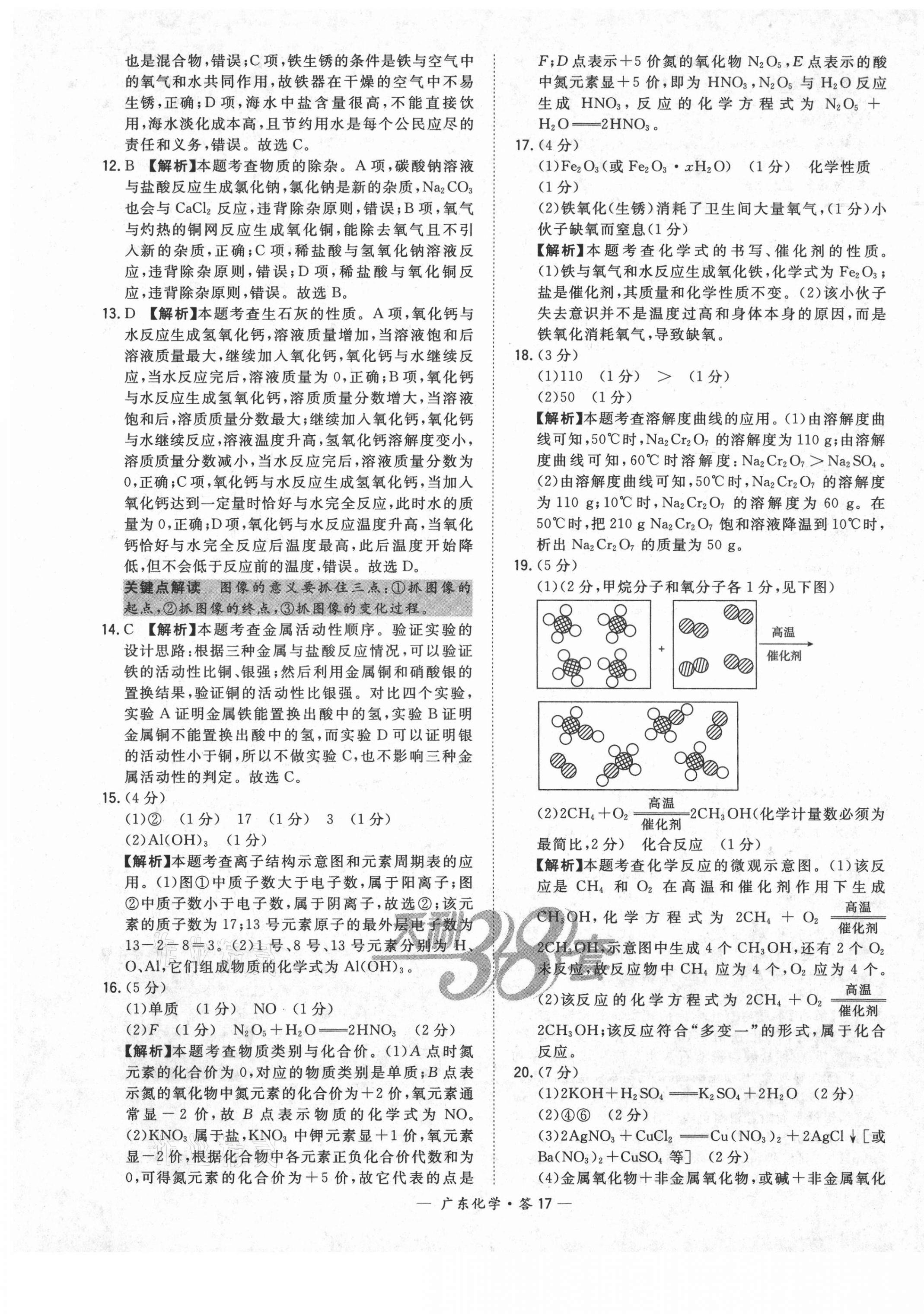 2021年天利38套廣東省中考試題精選化學 第17頁