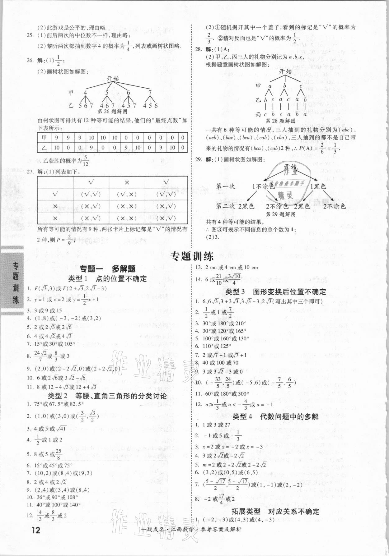 2021年一战成名考前新方案数学江西专版 第12页