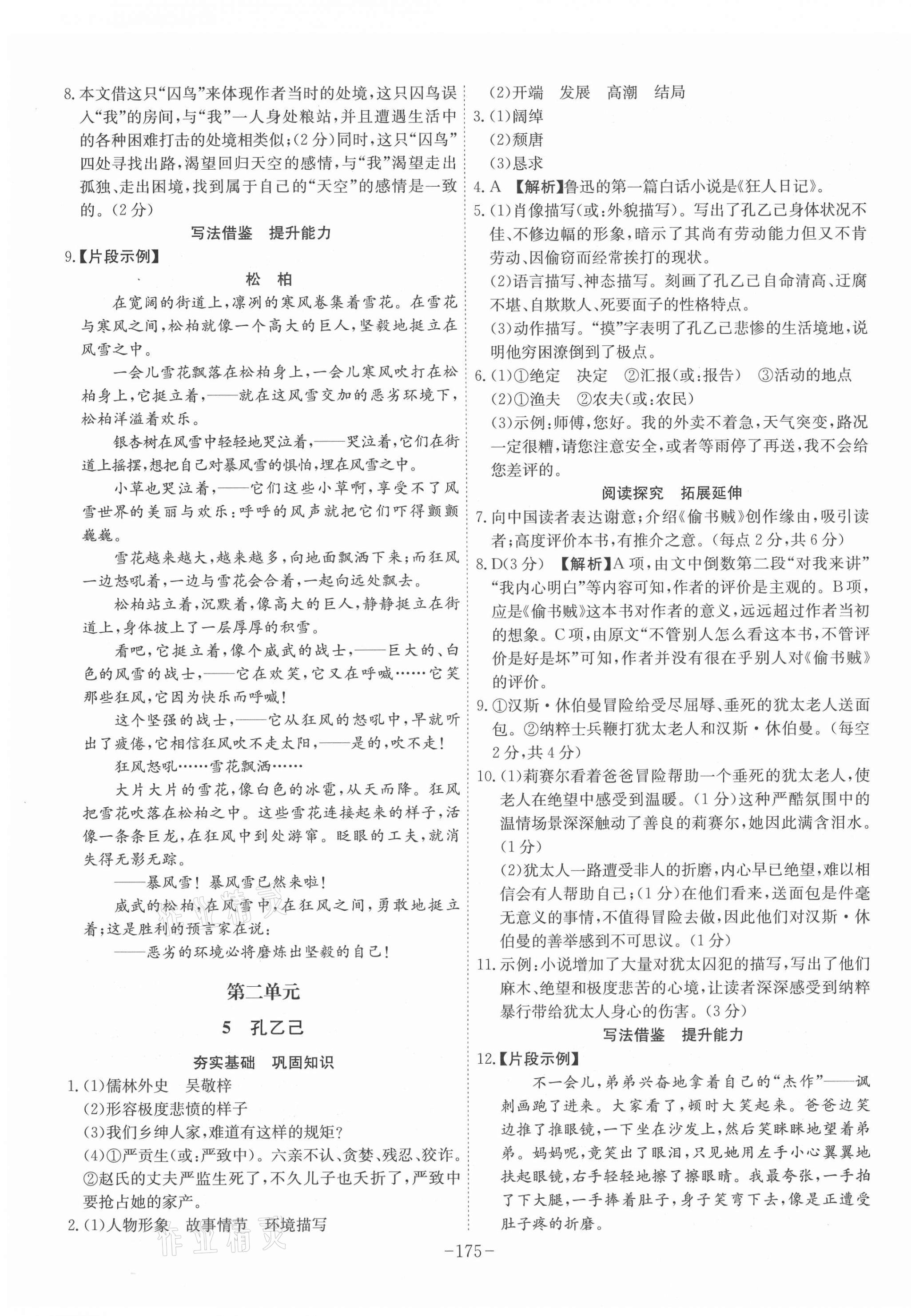 2021年課時(shí)A計(jì)劃九年級(jí)語(yǔ)文下冊(cè)人教版 第3頁(yè)