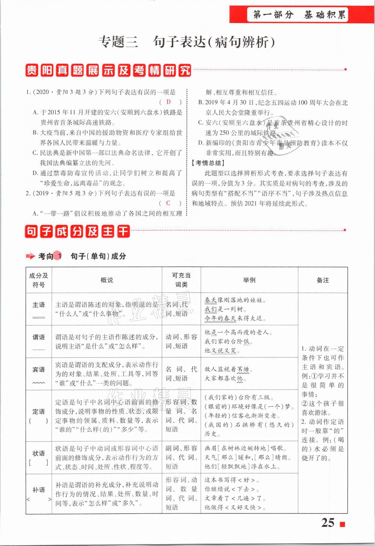 2021年貴州中考總復(fù)習(xí)終極備戰(zhàn)語(yǔ)文六盤(pán)水專(zhuān)版 第25頁(yè)