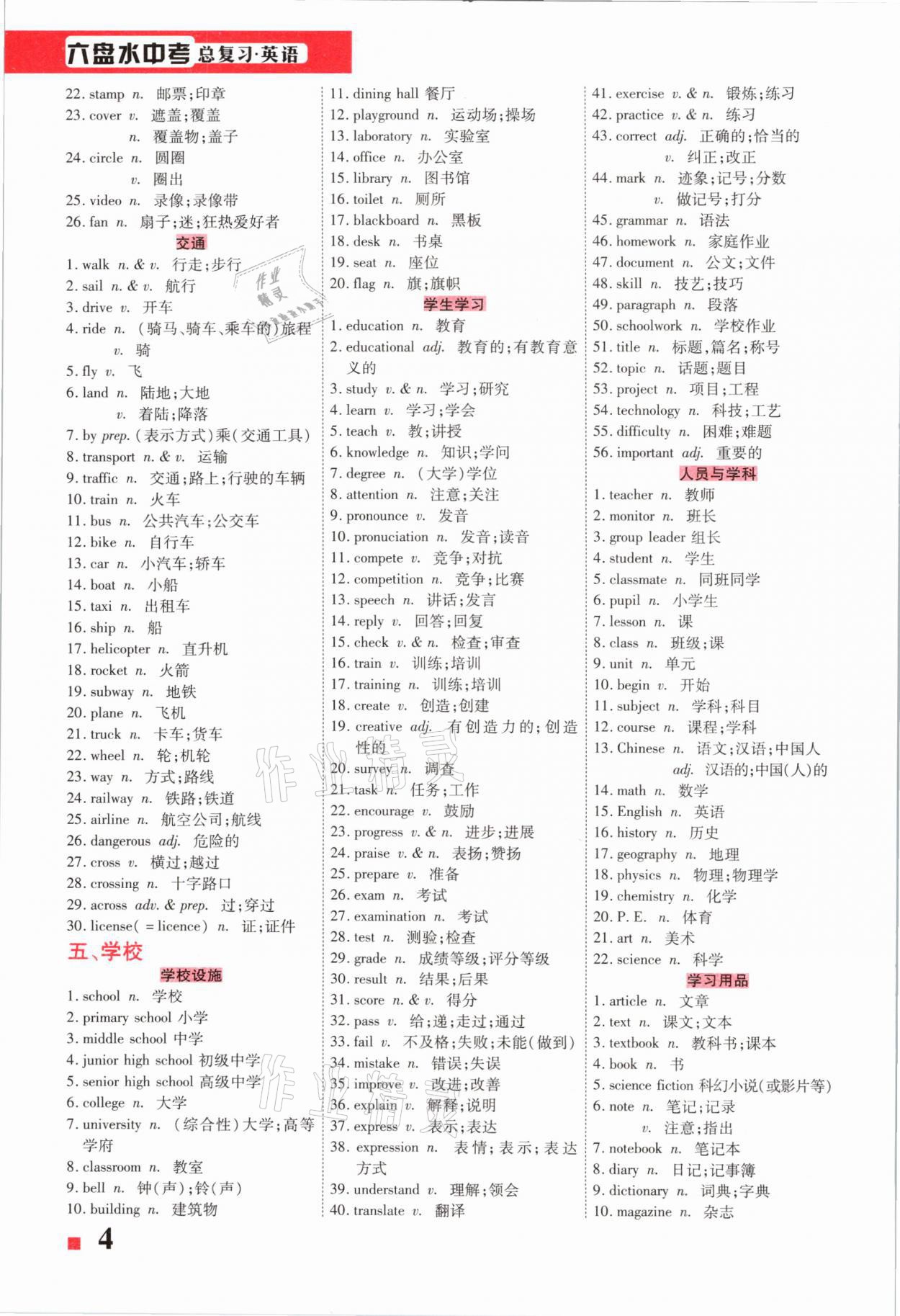 2021年貴州中考總復習終極備戰(zhàn)英語六盤水專版 第4頁