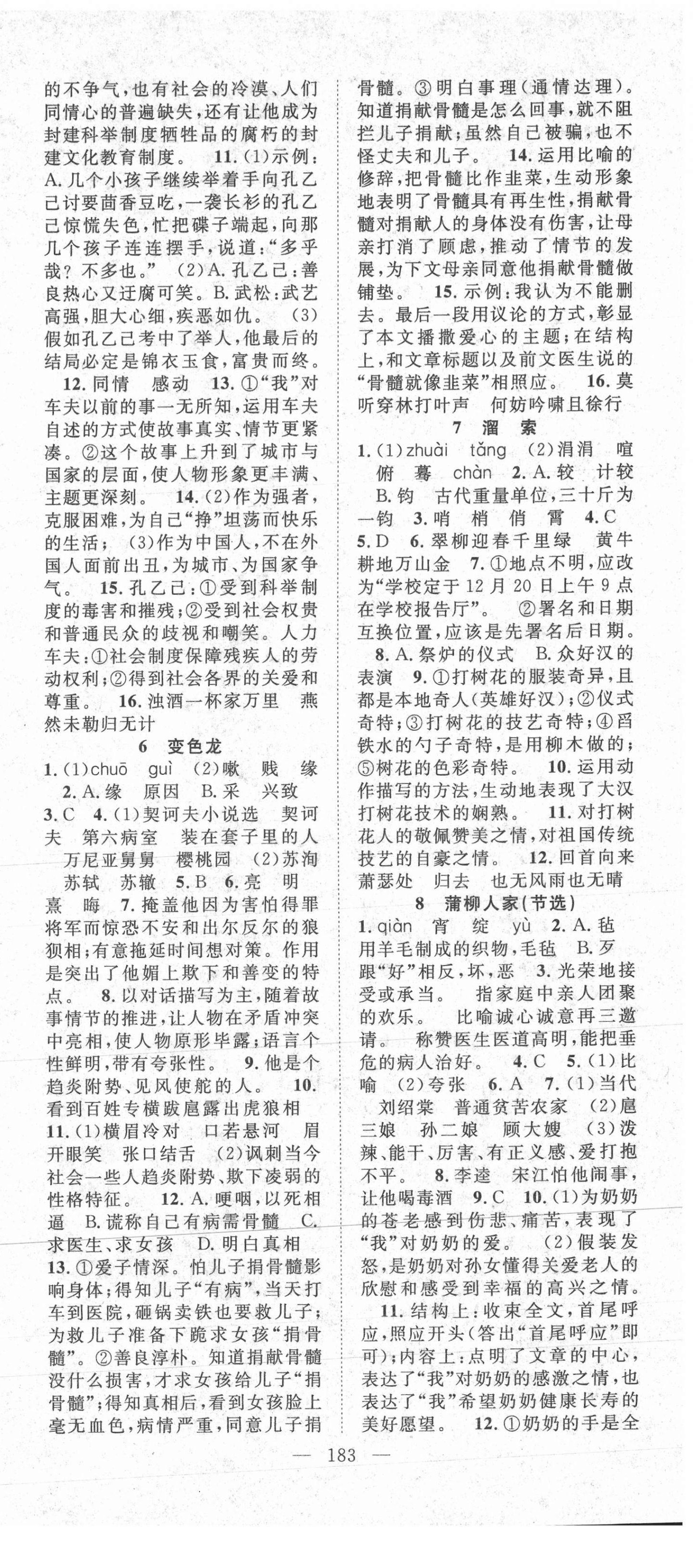 2021年名師學(xué)案九年級語文下冊人教版宜昌專版 第3頁
