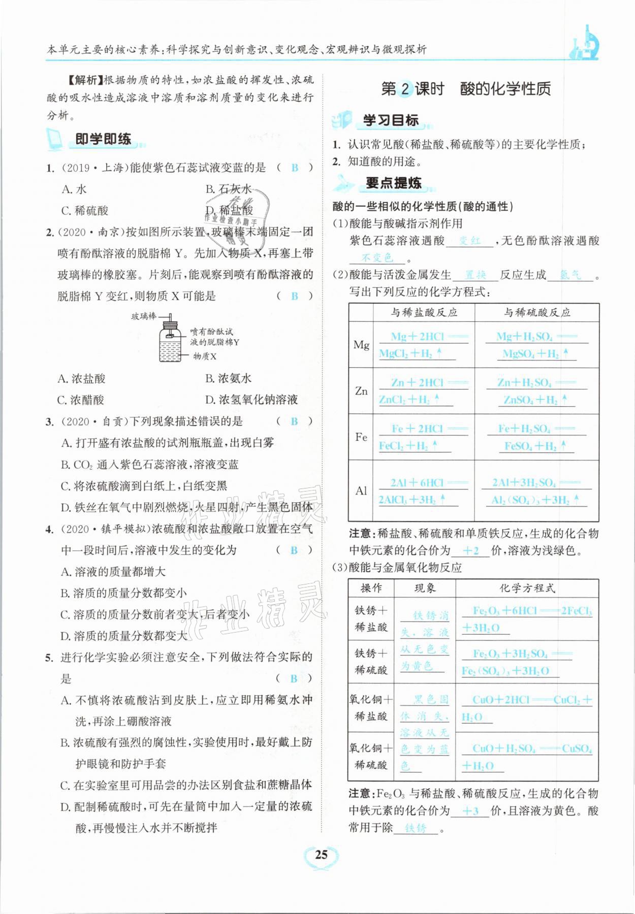 2021年驕子1號(hào)九年級(jí)化學(xué)下冊人教版 第25頁