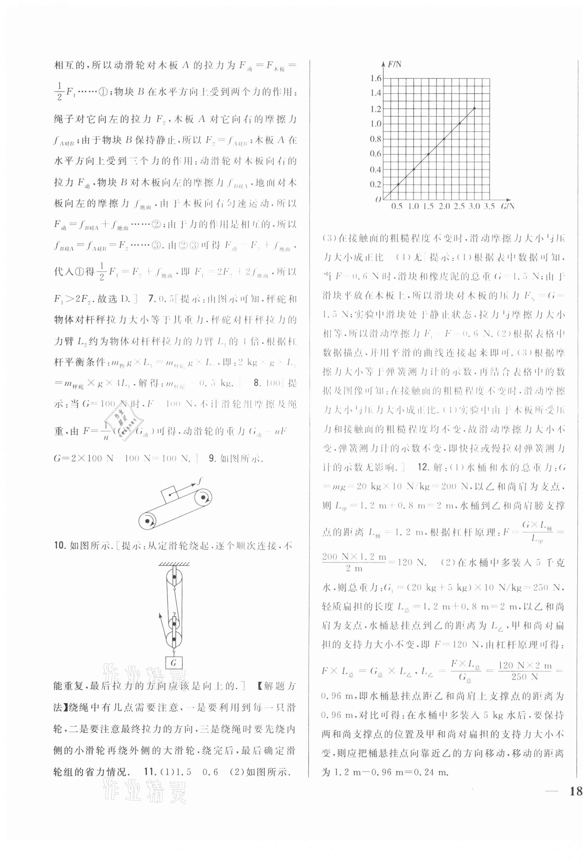 2021年全科王同步課時(shí)練習(xí)八年級(jí)物理下冊(cè)粵滬版 第11頁