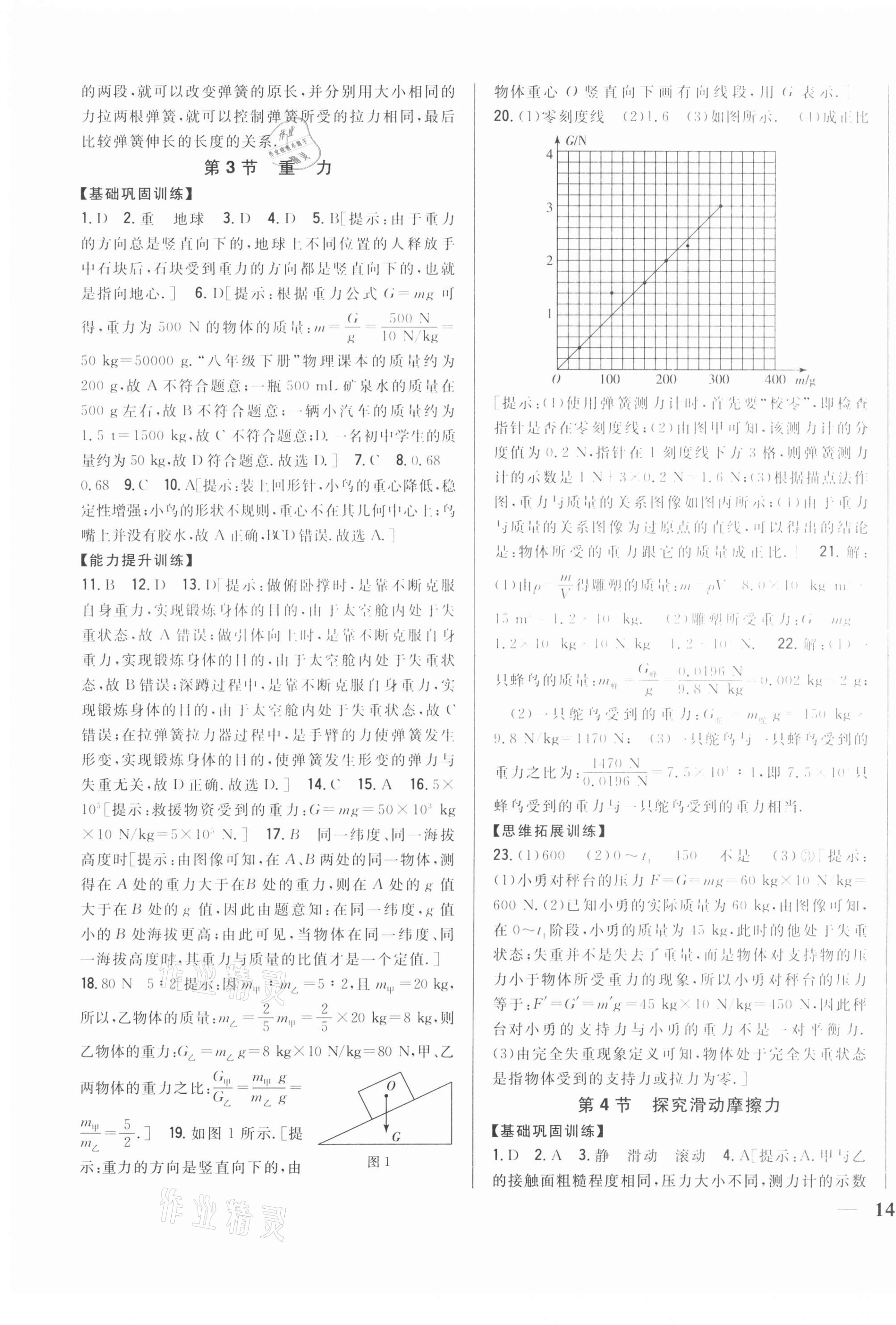 2021年全科王同步課時(shí)練習(xí)八年級(jí)物理下冊(cè)粵滬版 第3頁(yè)