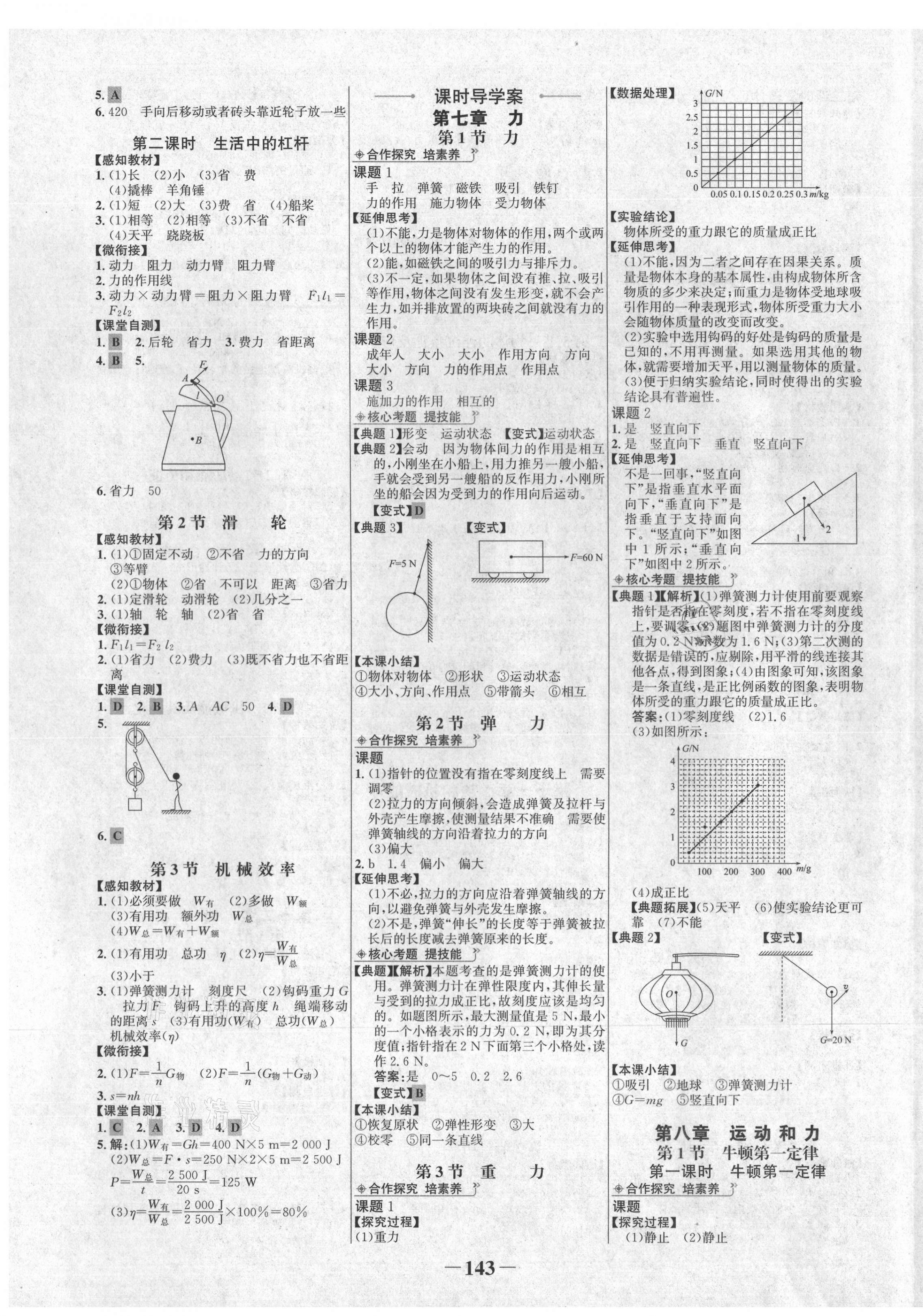 2021年世紀金榜金榜學案八年級物理下冊人教版 第3頁