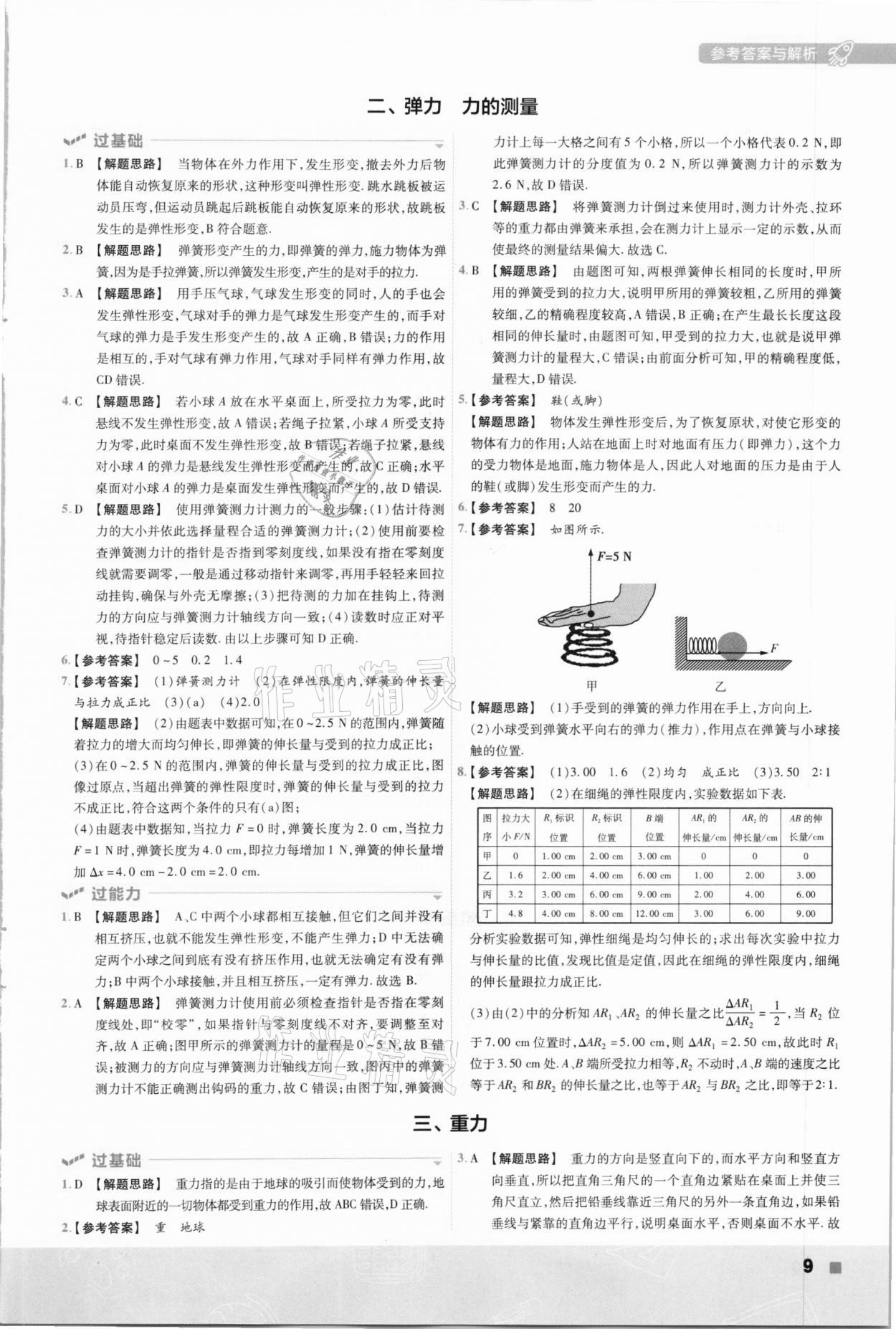 2021年一遍過八年級(jí)初中物理下冊北師大版 第9頁