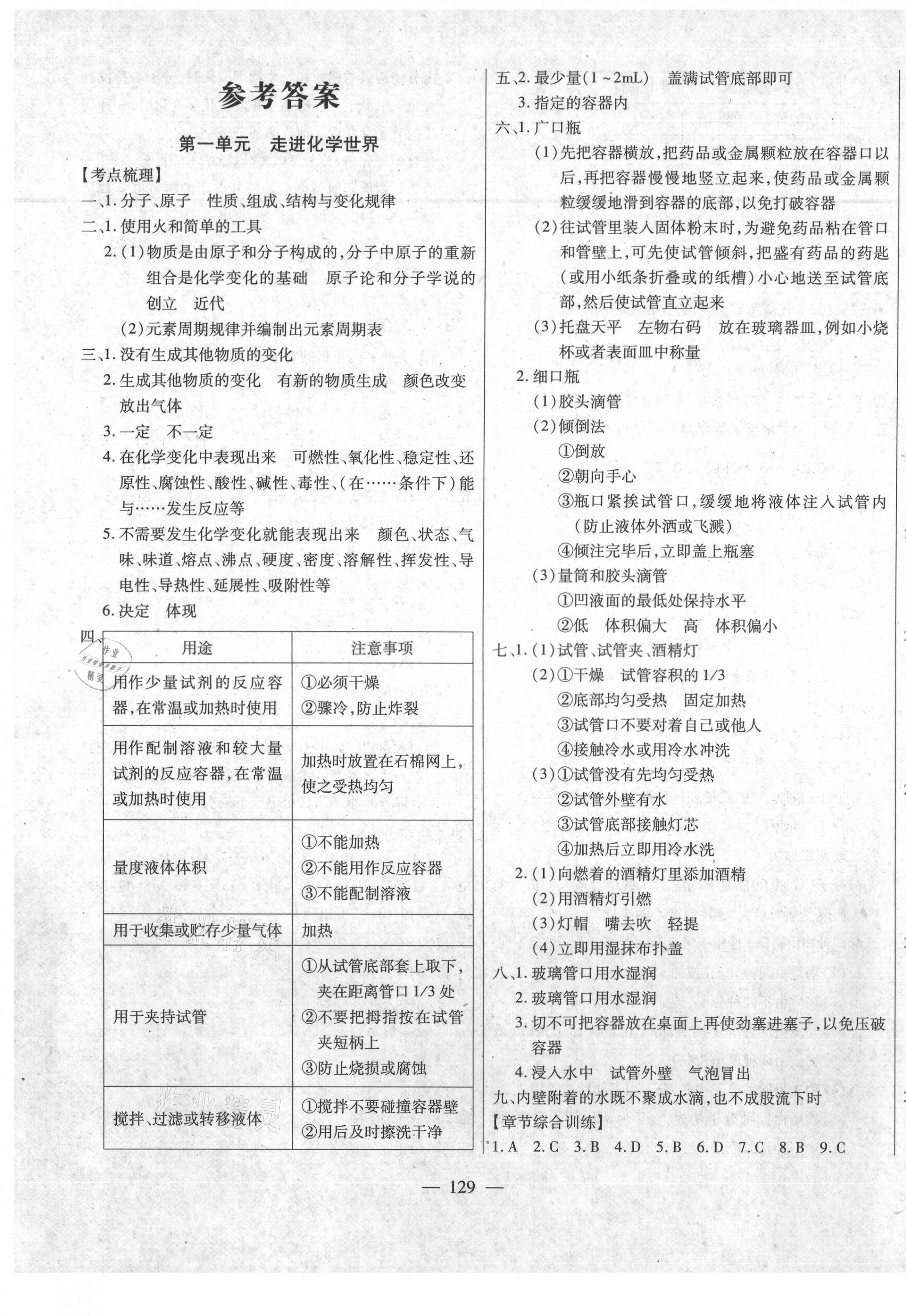 2021年全練中考總復(fù)習(xí)化學(xué) 第1頁