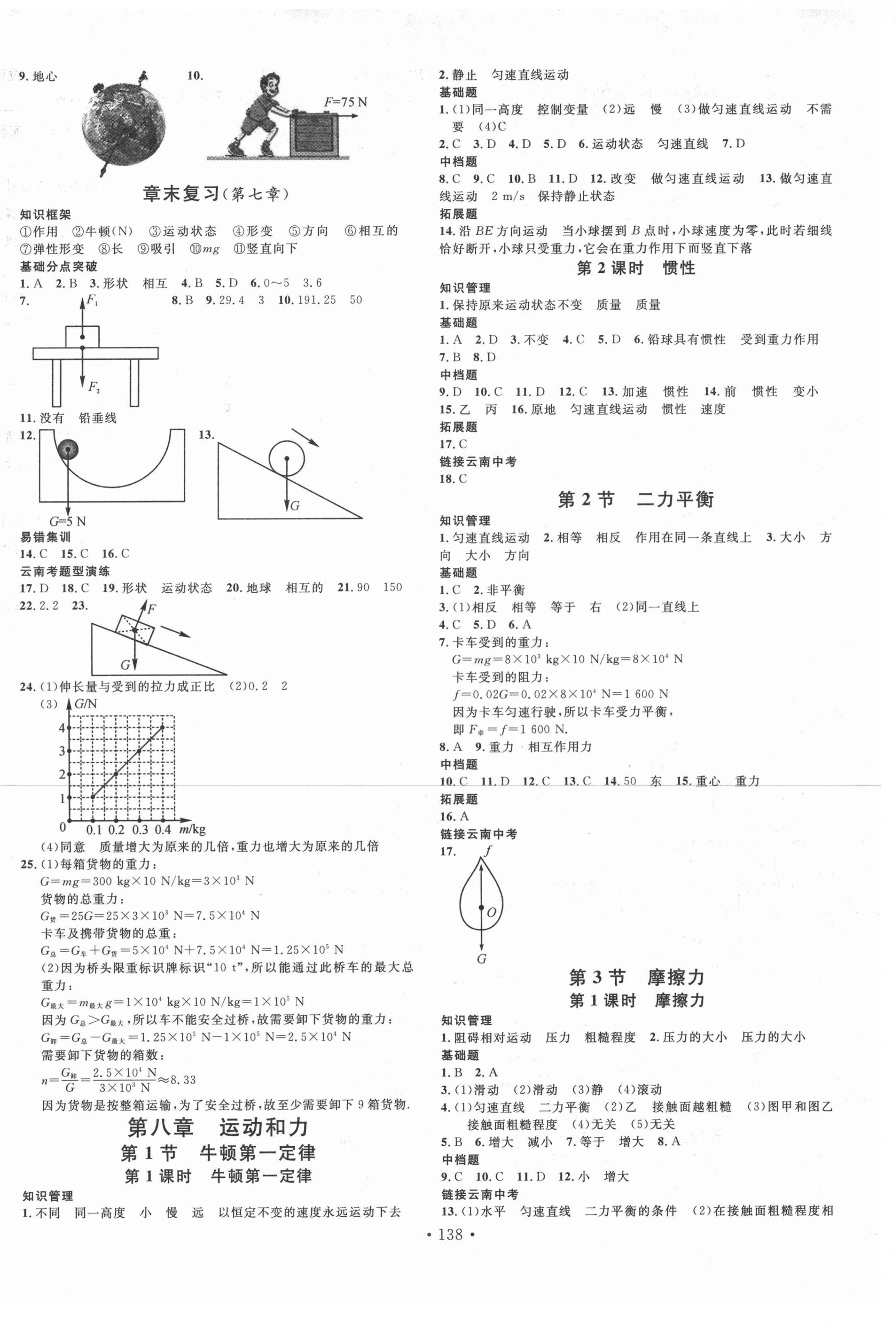 2021年名校課堂八年級物理下冊人教版云南專版 第2頁