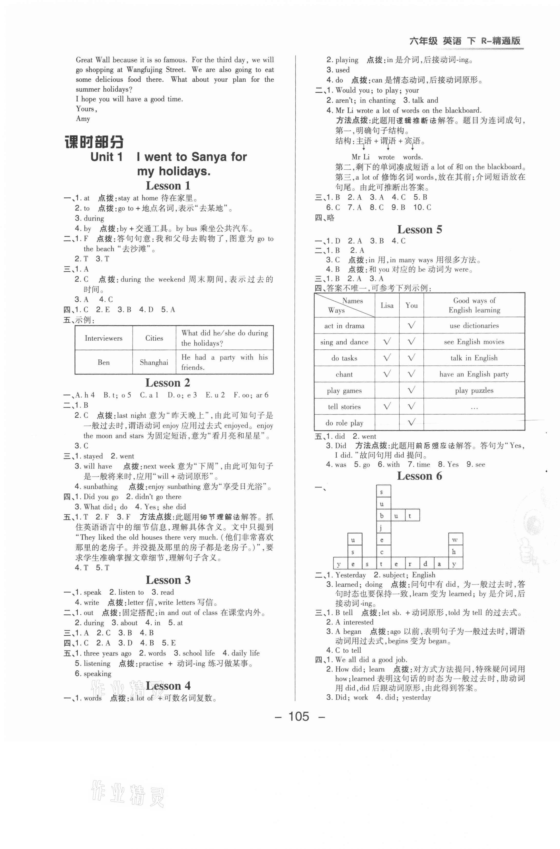 2021年綜合應(yīng)用創(chuàng)新題典中點(diǎn)六年級英語下冊人教精通版三起 第5頁