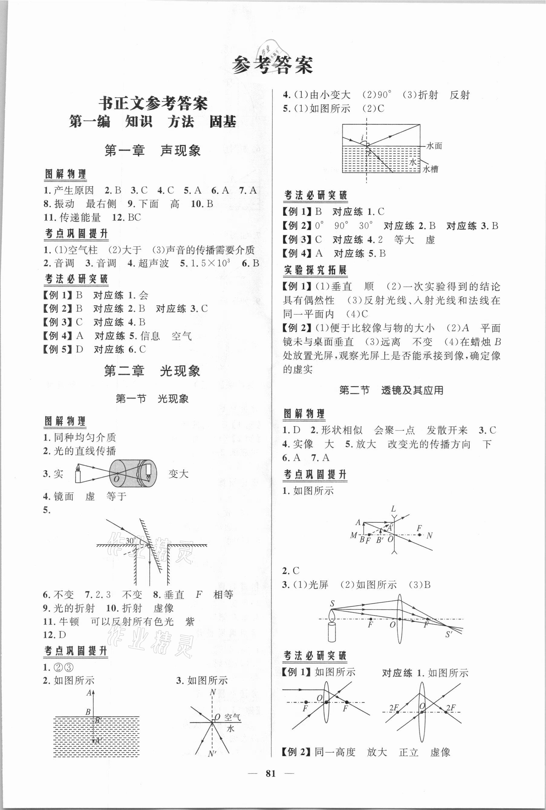 2021年初中总复习手册物理知识出版社 第1页