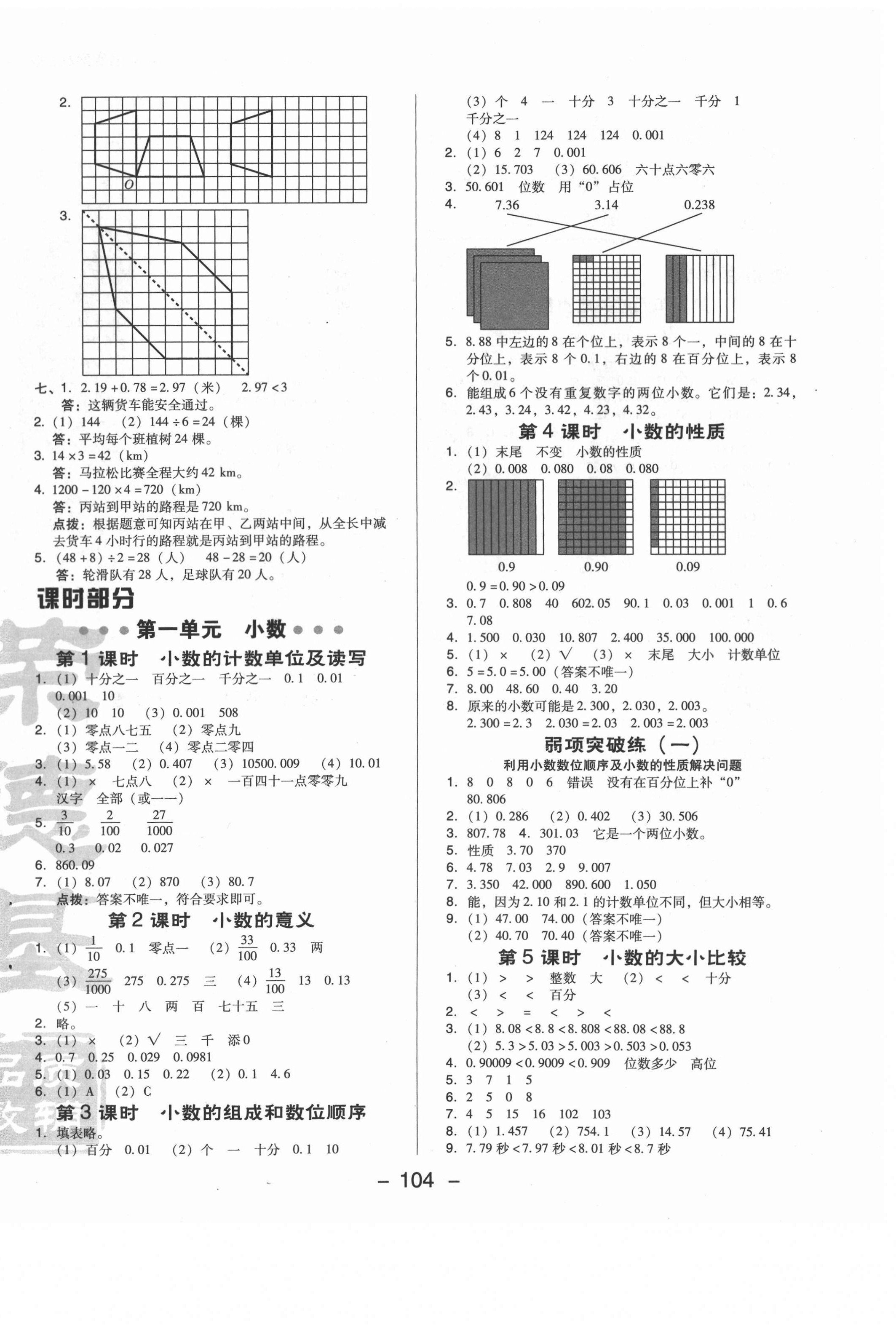 2021年綜合應(yīng)用創(chuàng)新題典中點(diǎn)四年級(jí)數(shù)學(xué)下冊(cè)北京課改版 第5頁(yè)