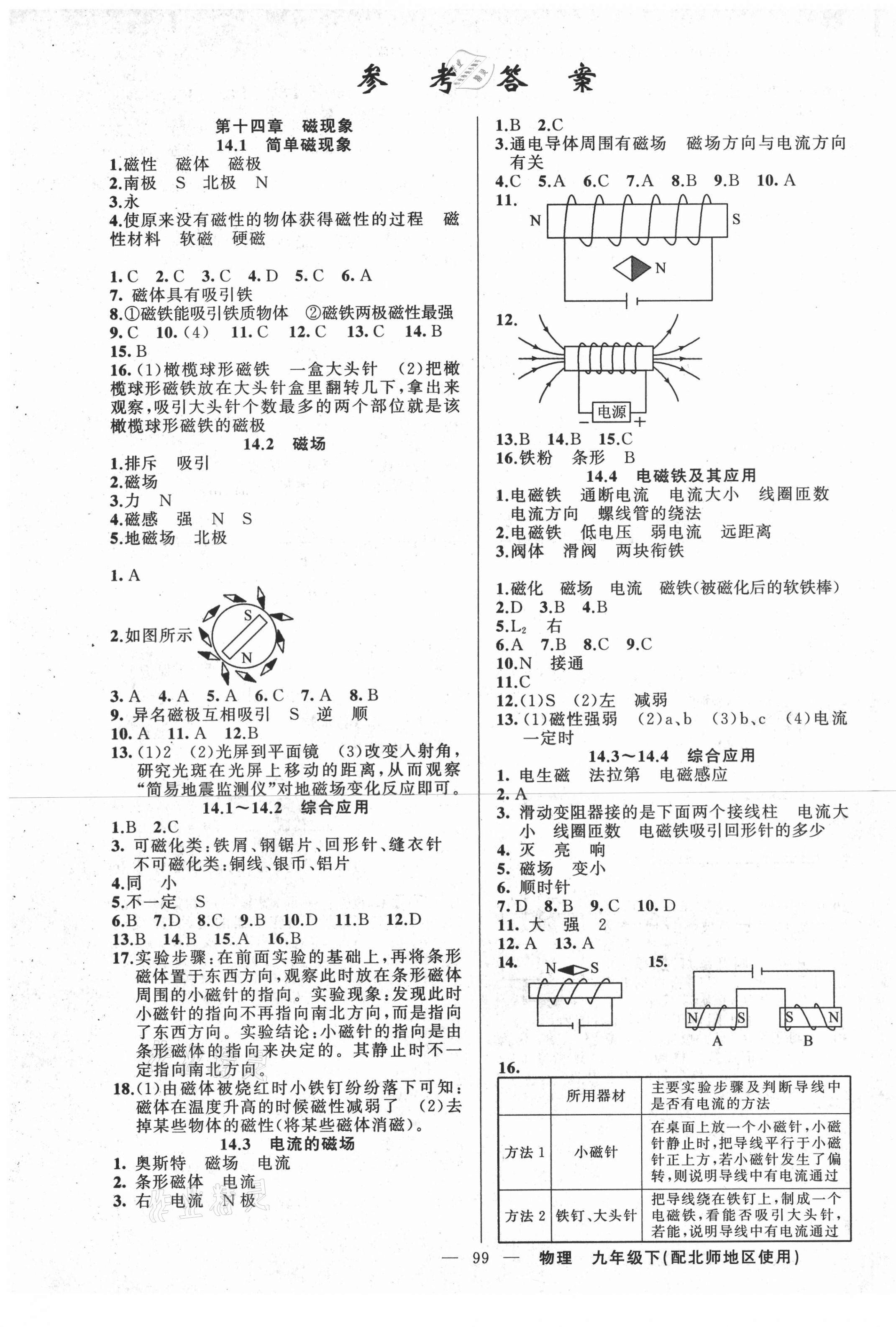 2021年原創(chuàng)新課堂九年級(jí)物理下冊(cè)北師大版 第1頁