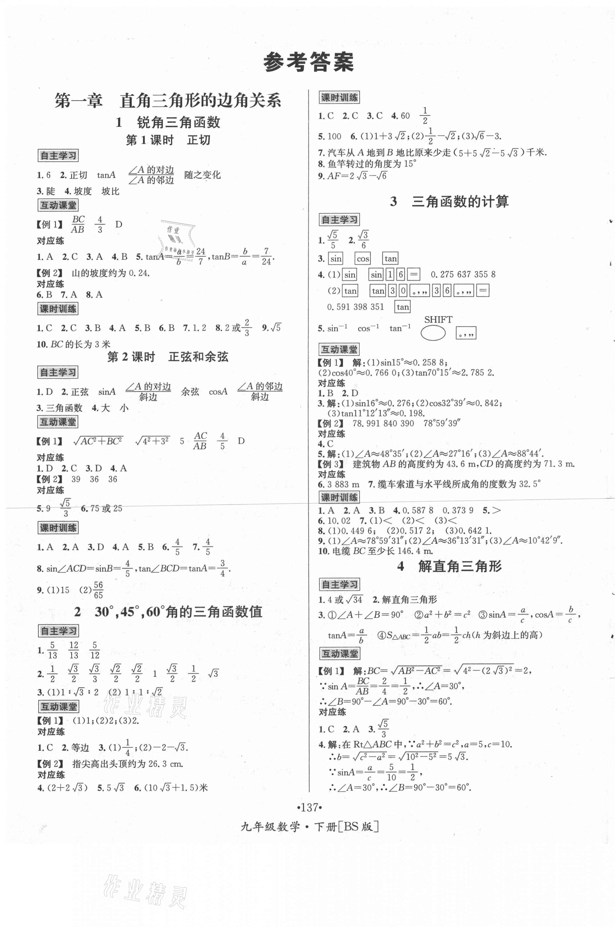 2021年优学名师名题九年级数学下册北师大版 第1页