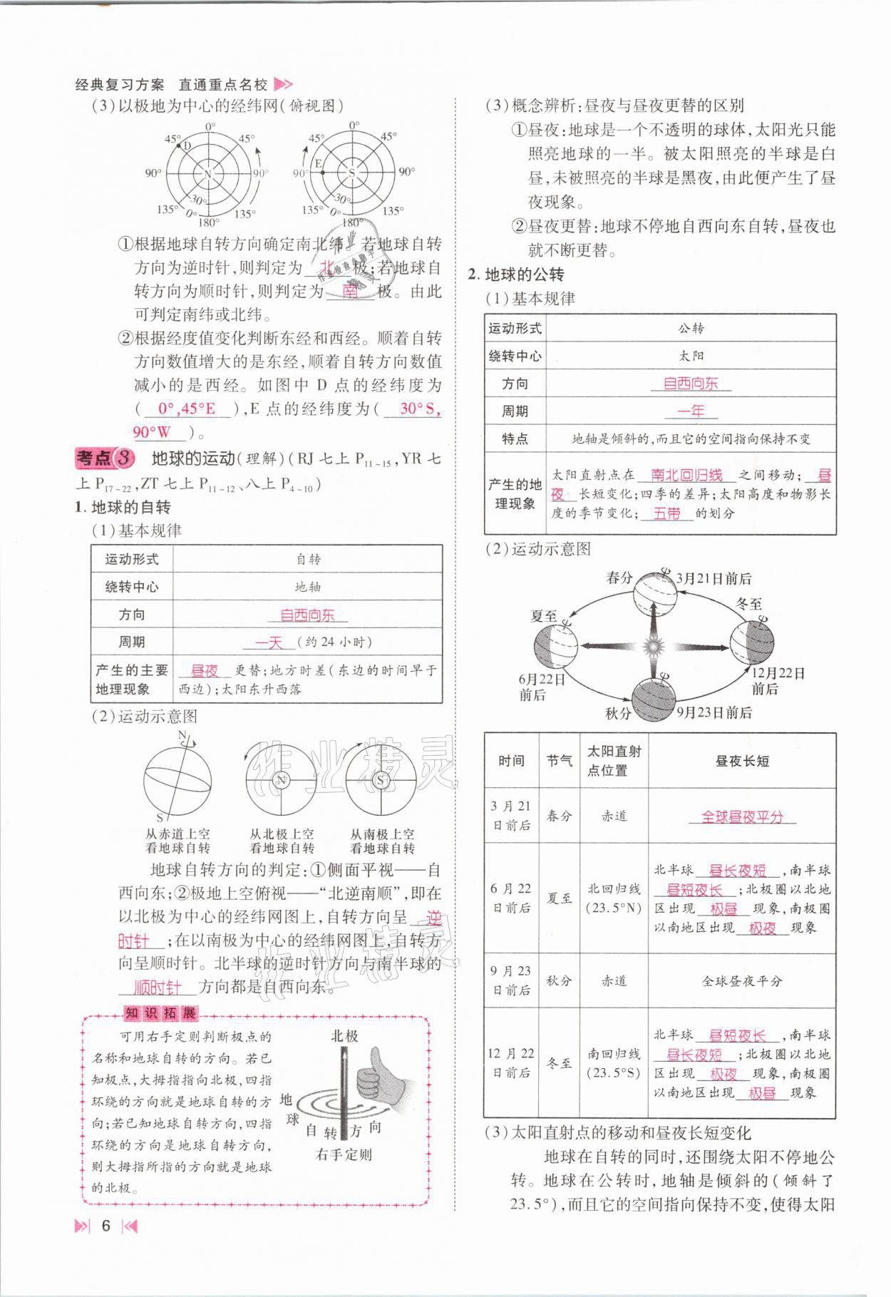 2021年名師測控中考特訓方案地理江西專版 參考答案第4頁