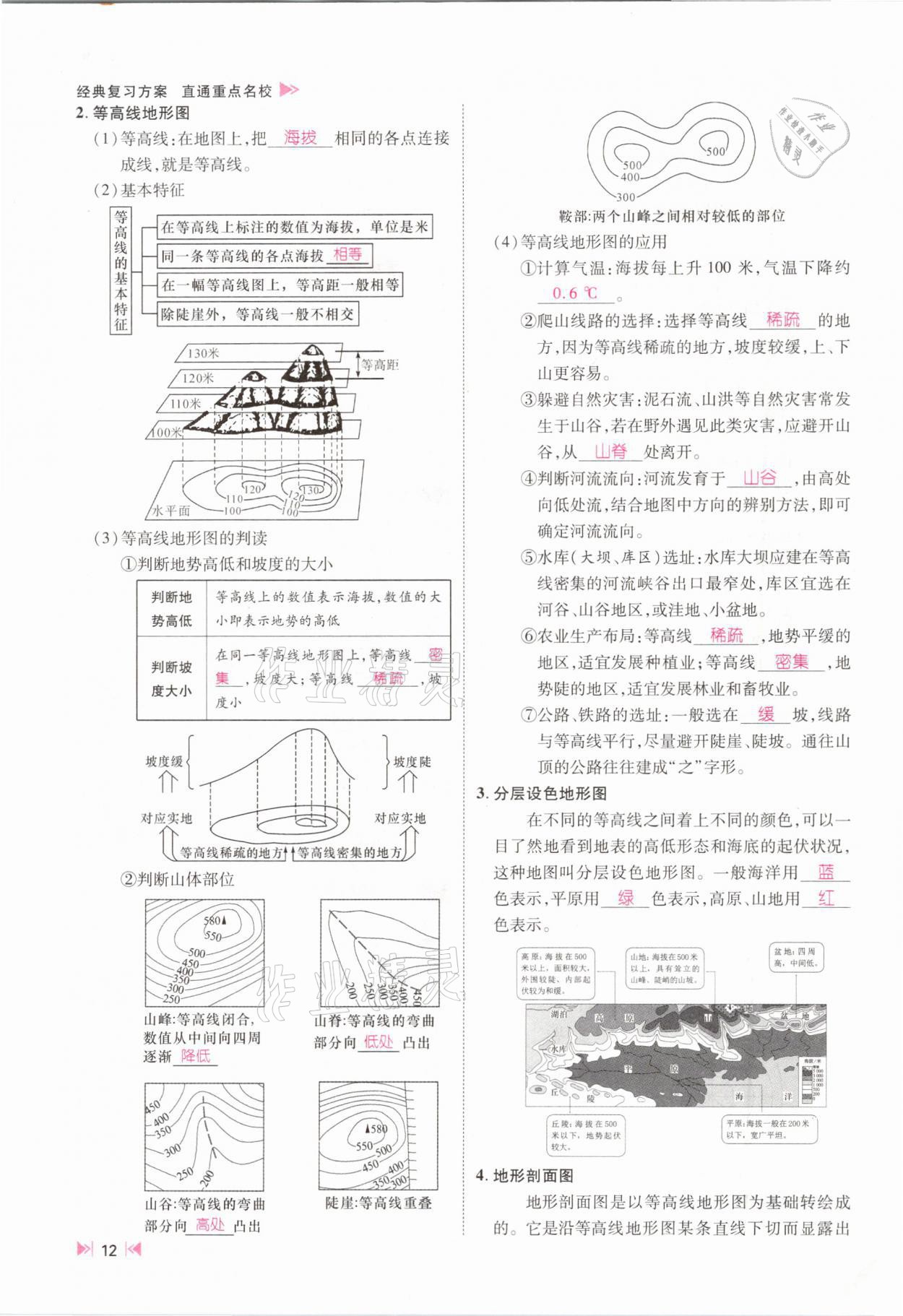 2021年名師測(cè)控中考特訓(xùn)方案地理江西專版 參考答案第10頁(yè)