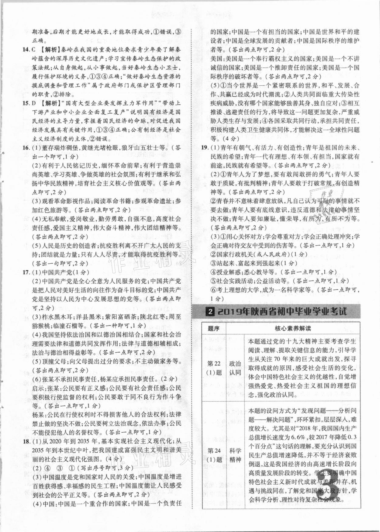 2021年優(yōu)題庫(kù)陜西中考道德與法治 參考答案第2頁(yè)