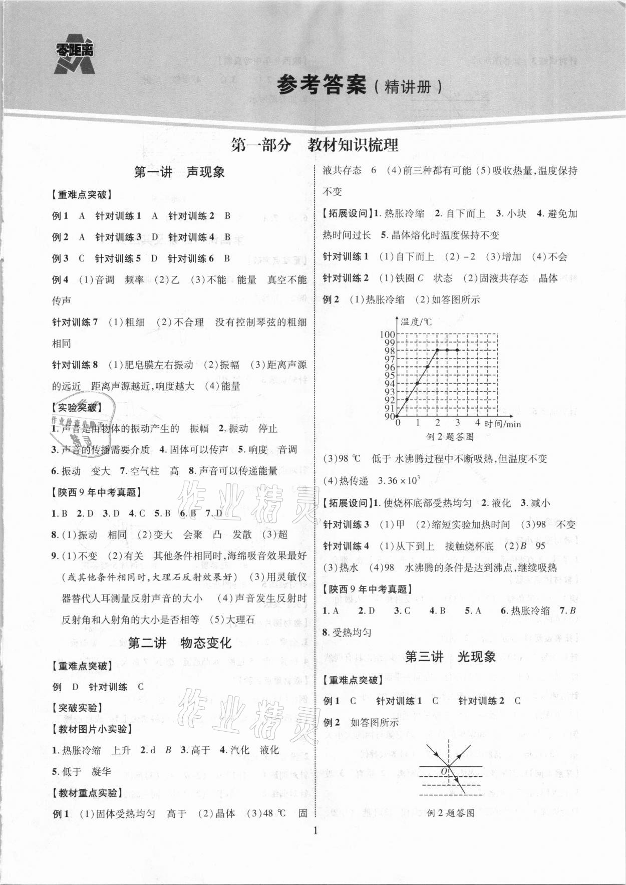 2021年秦狀元中考零距離物理陜西專版 第3頁