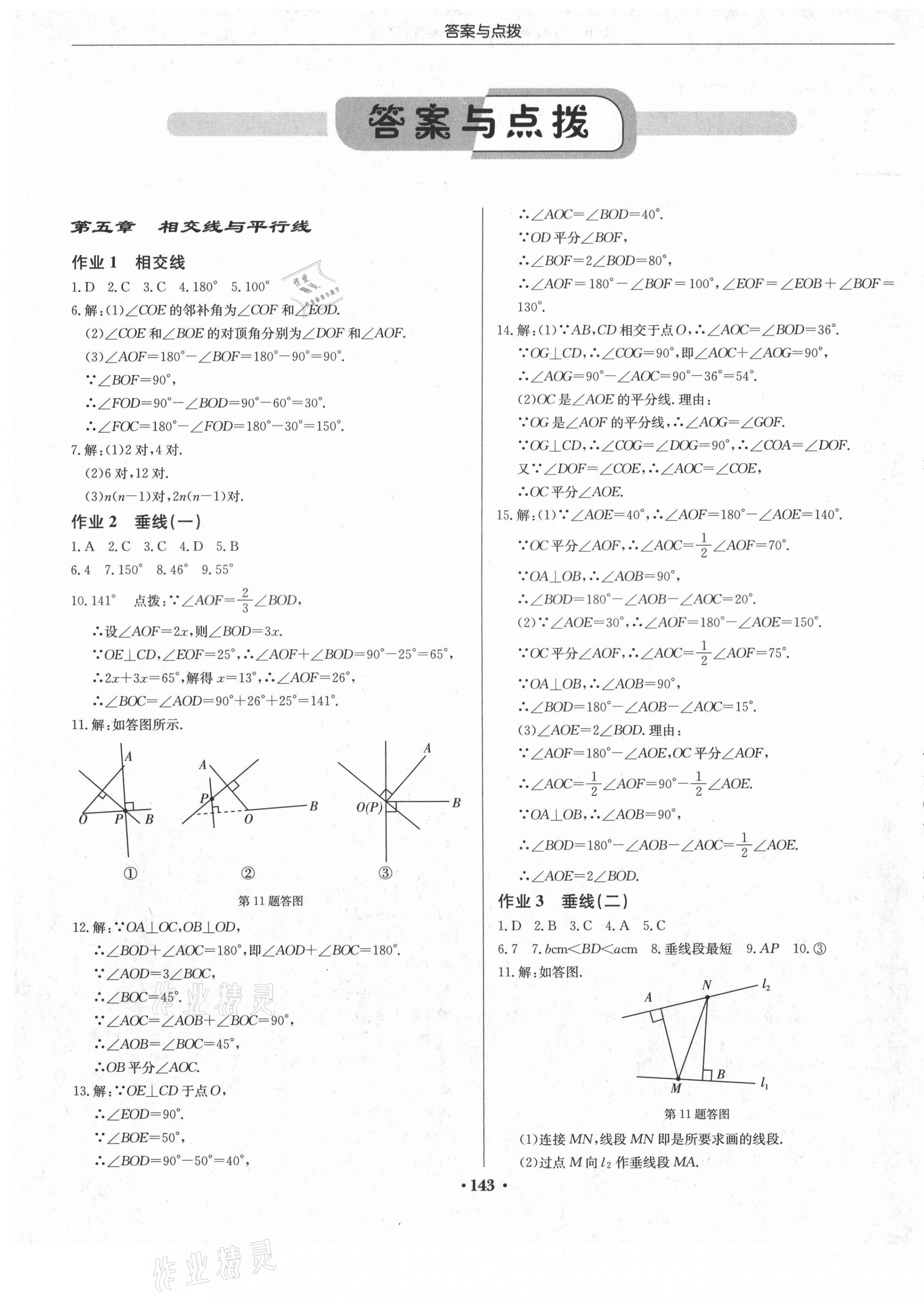 2021年启东中学作业本七年级数学下册人教版 第1页