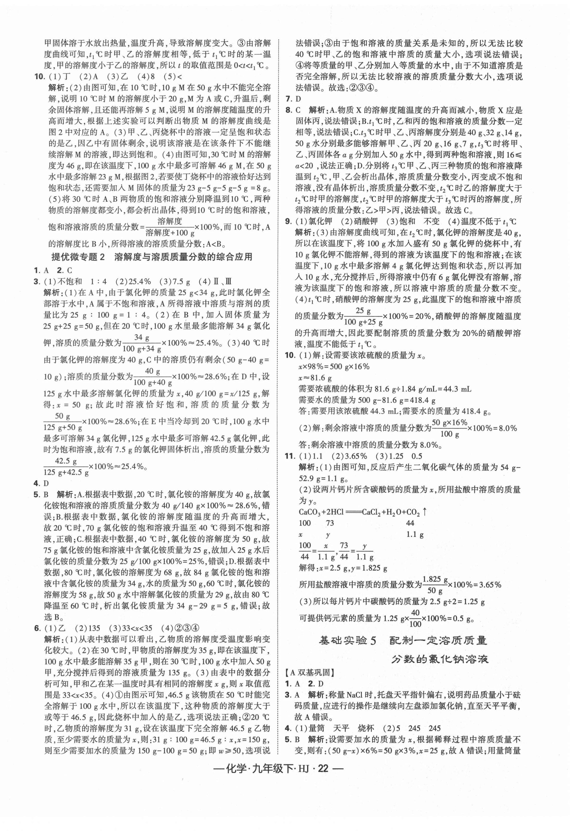 2021年經(jīng)綸學(xué)典課時(shí)作業(yè)九年級(jí)化學(xué)下冊滬教版 第6頁