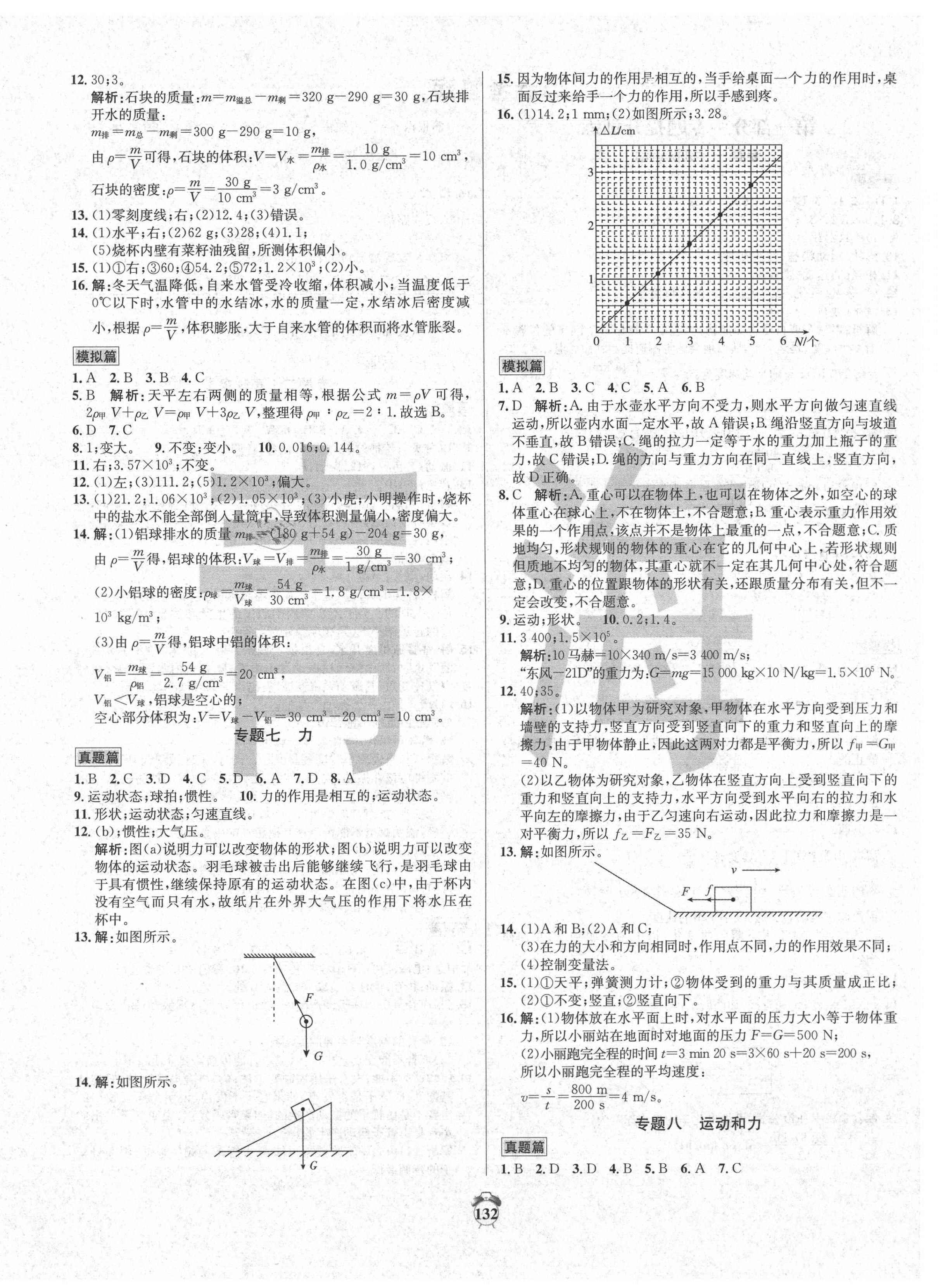 2021年專題分類卷中考金榜物理青海專版 第4頁