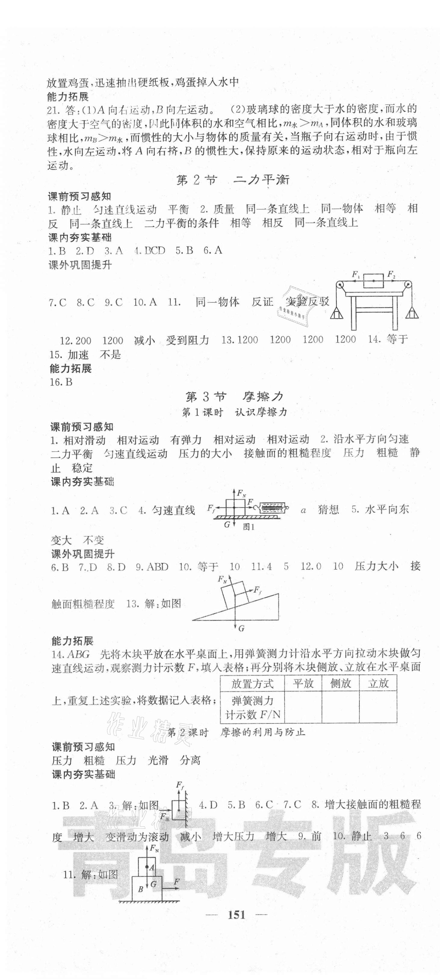 2021年名校課堂內外八年級物理下冊人教版青島專版 第4頁