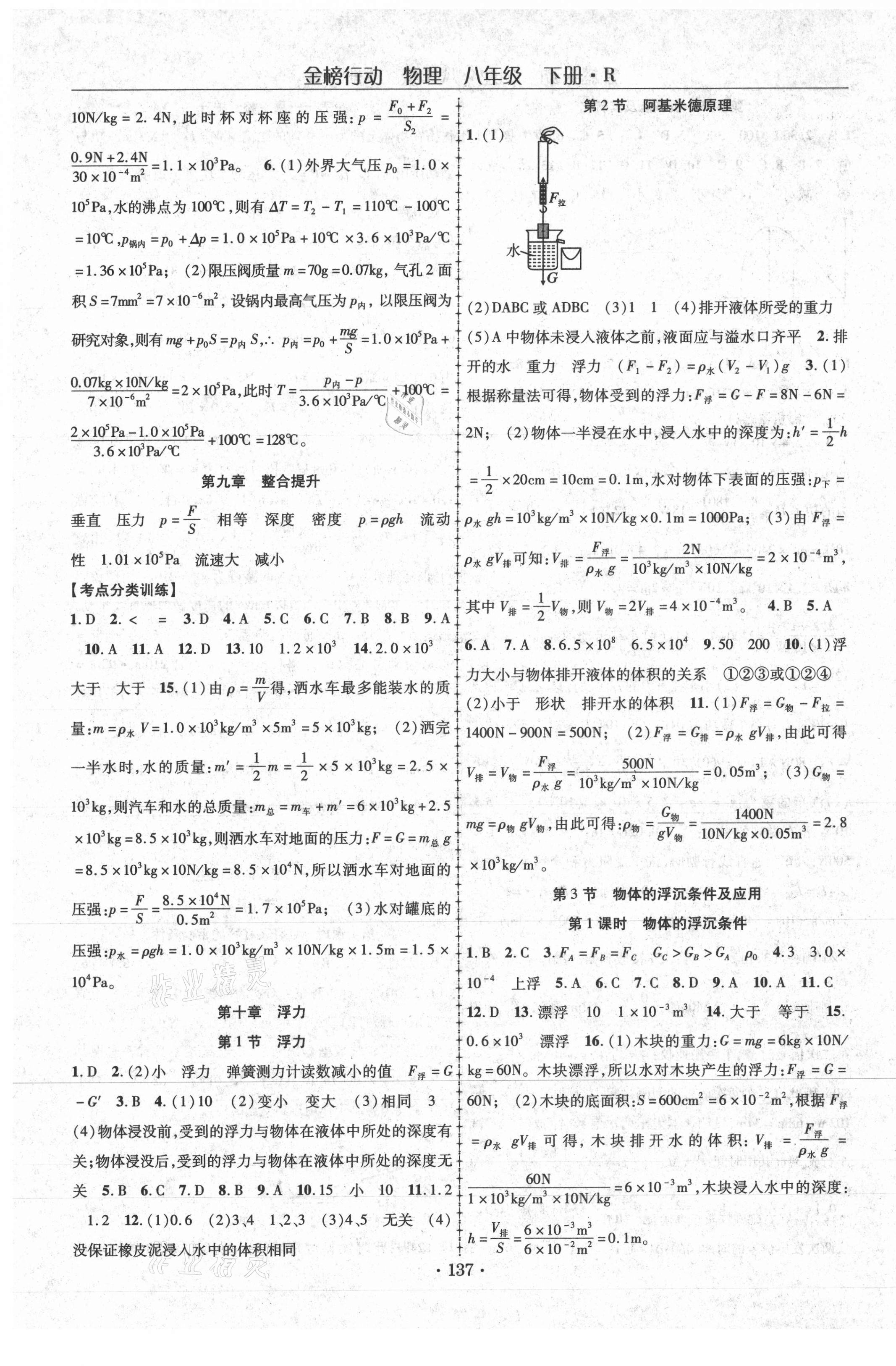 2021年金榜行動課時導(dǎo)學(xué)案八年級物理下冊人教版 第5頁