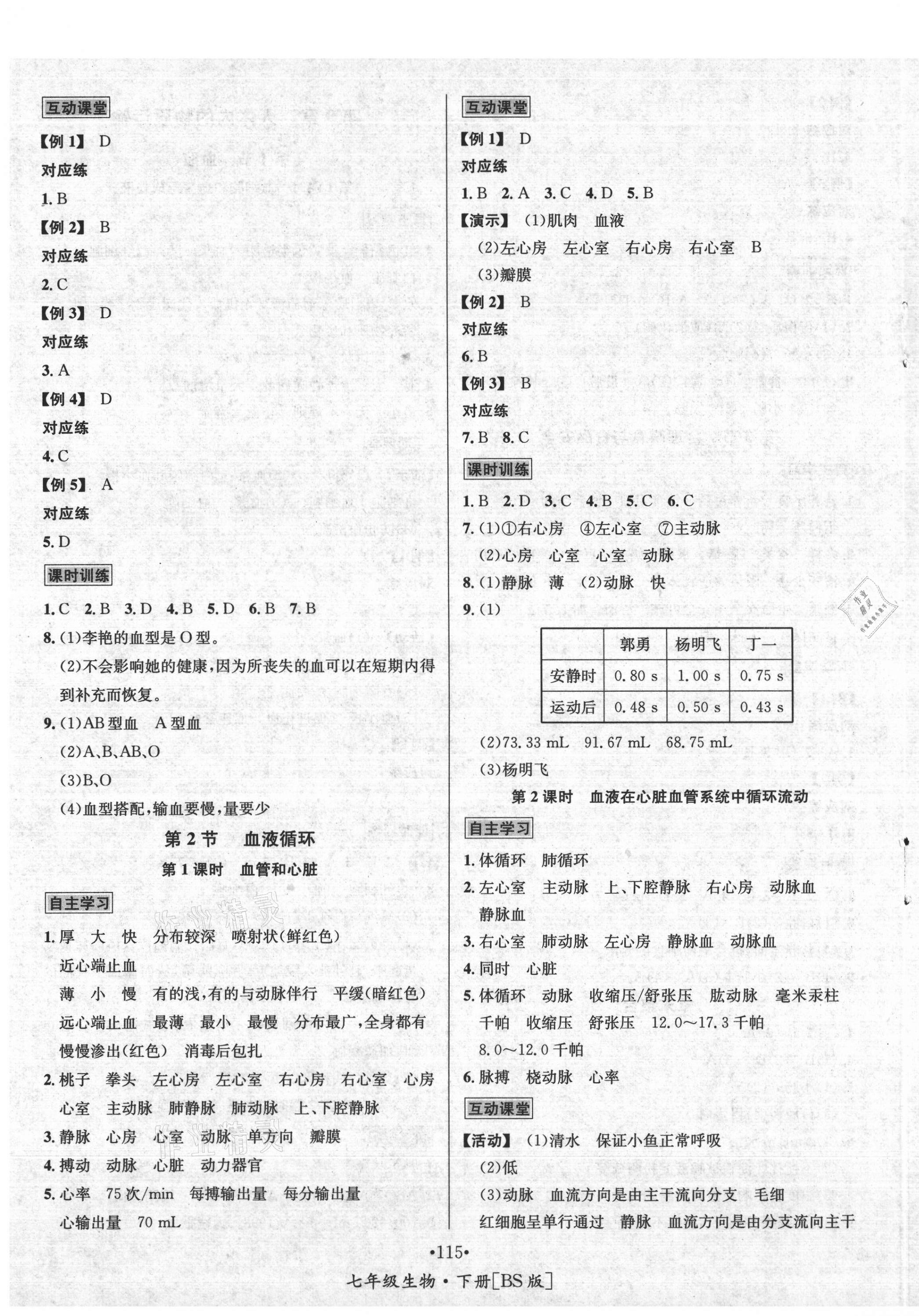 2021年優(yōu)學(xué)名師名題七年級生物下冊北師大版 第3頁