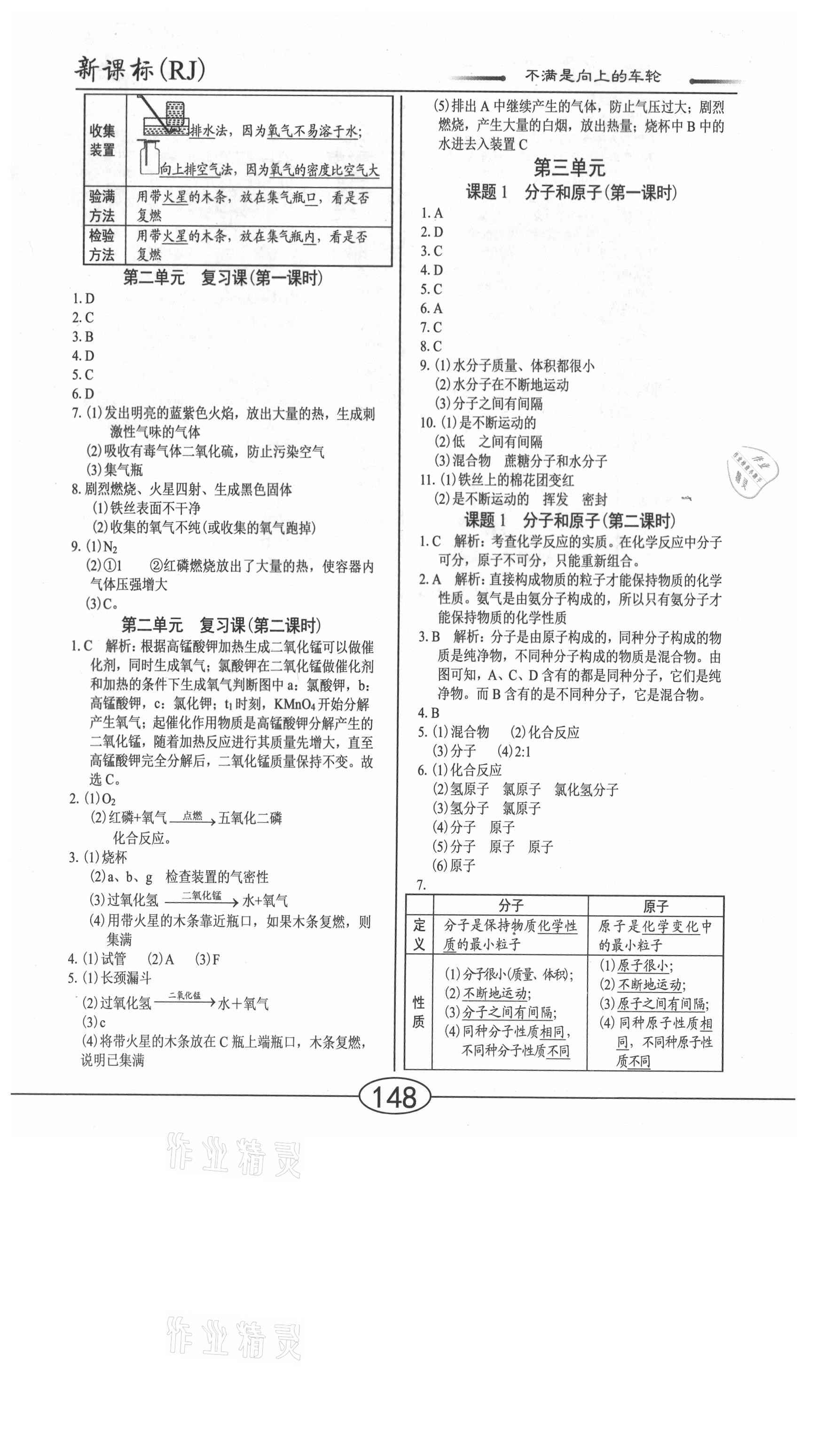 2020年學(xué)考2加1九年級(jí)化學(xué)全一冊(cè)人教版 參考答案第4頁