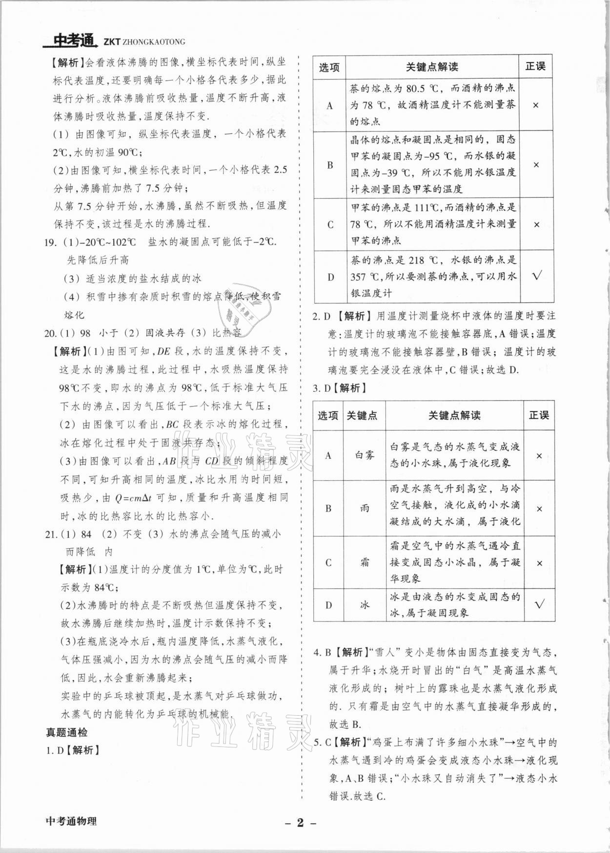 2021年中考通甘肅省中考復(fù)習(xí)指導(dǎo)與測試物理 參考答案第2頁