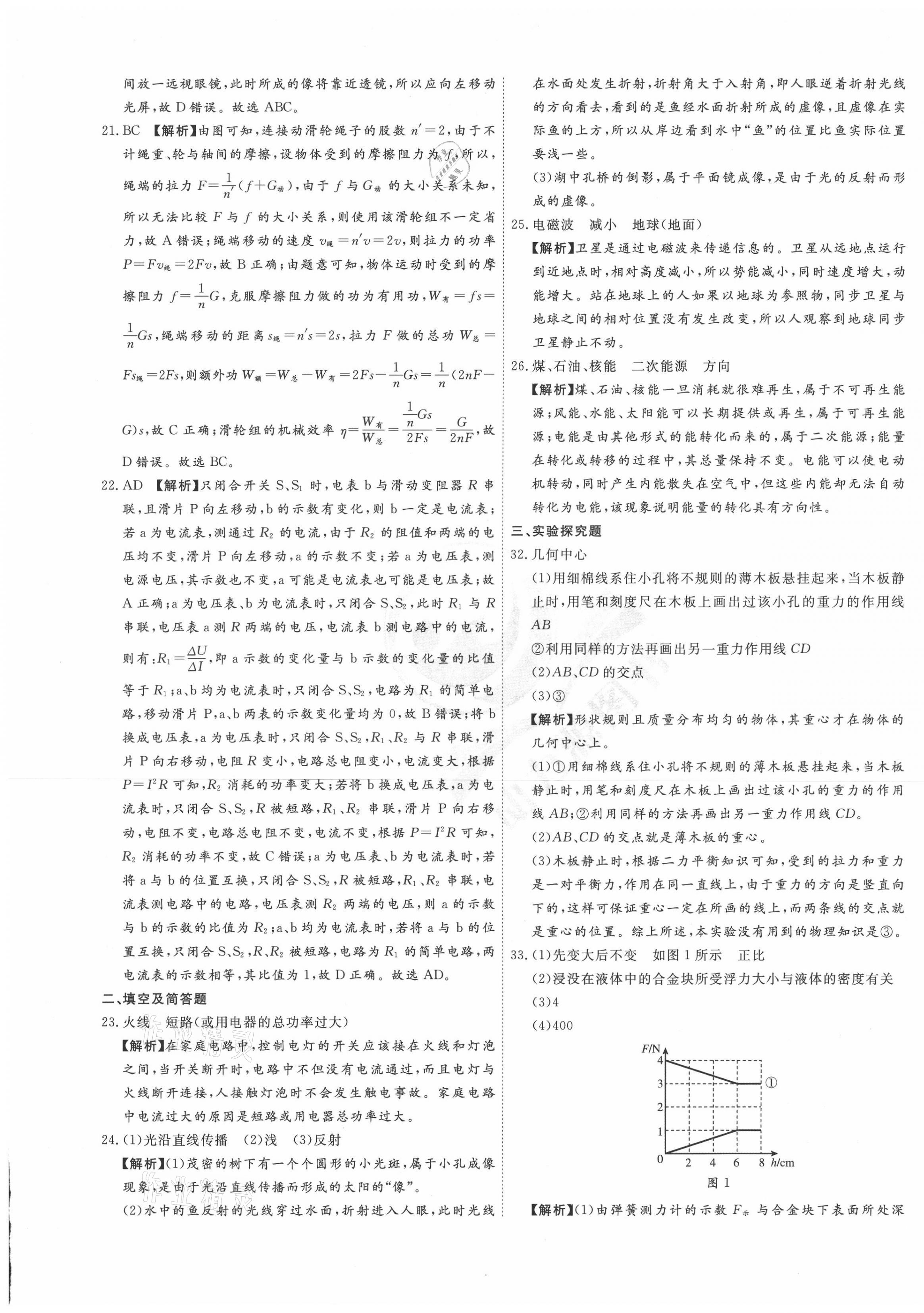 2021年38套中考必備卷物理河北專版 第5頁