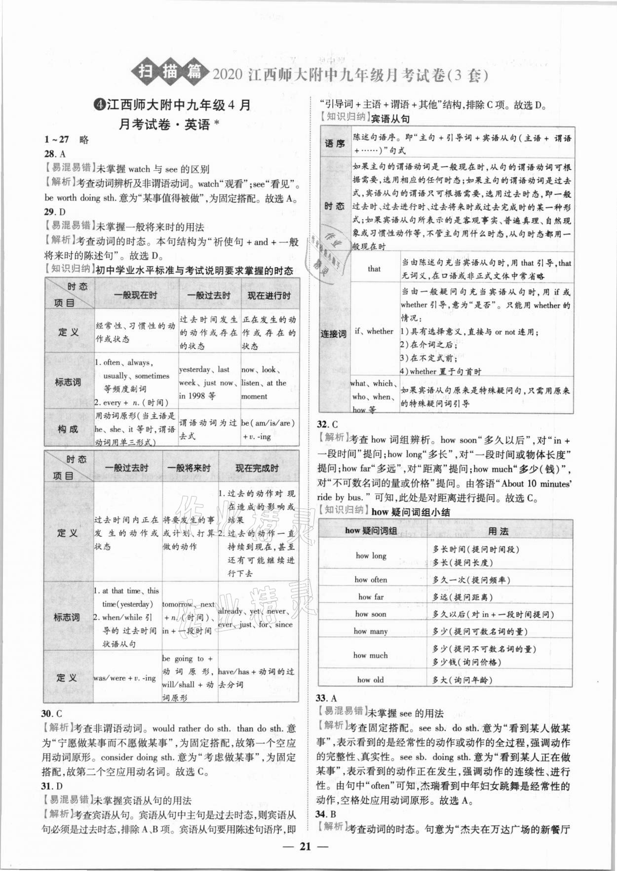 2021年中考金卷中考試題精編英語江西專版 第16頁