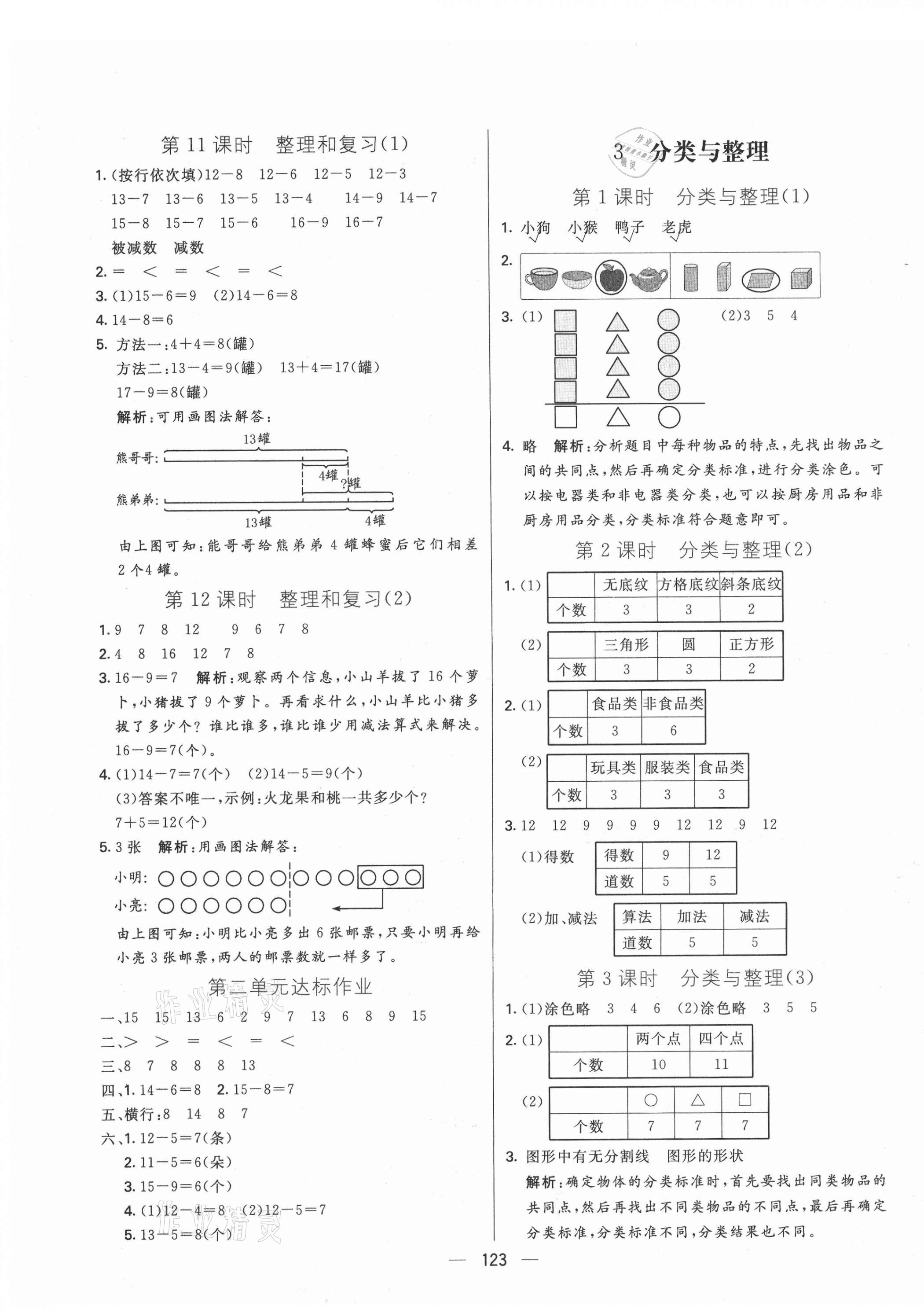 2021年亮點激活教材多元演練一年級數(shù)學下冊人教版 第3頁