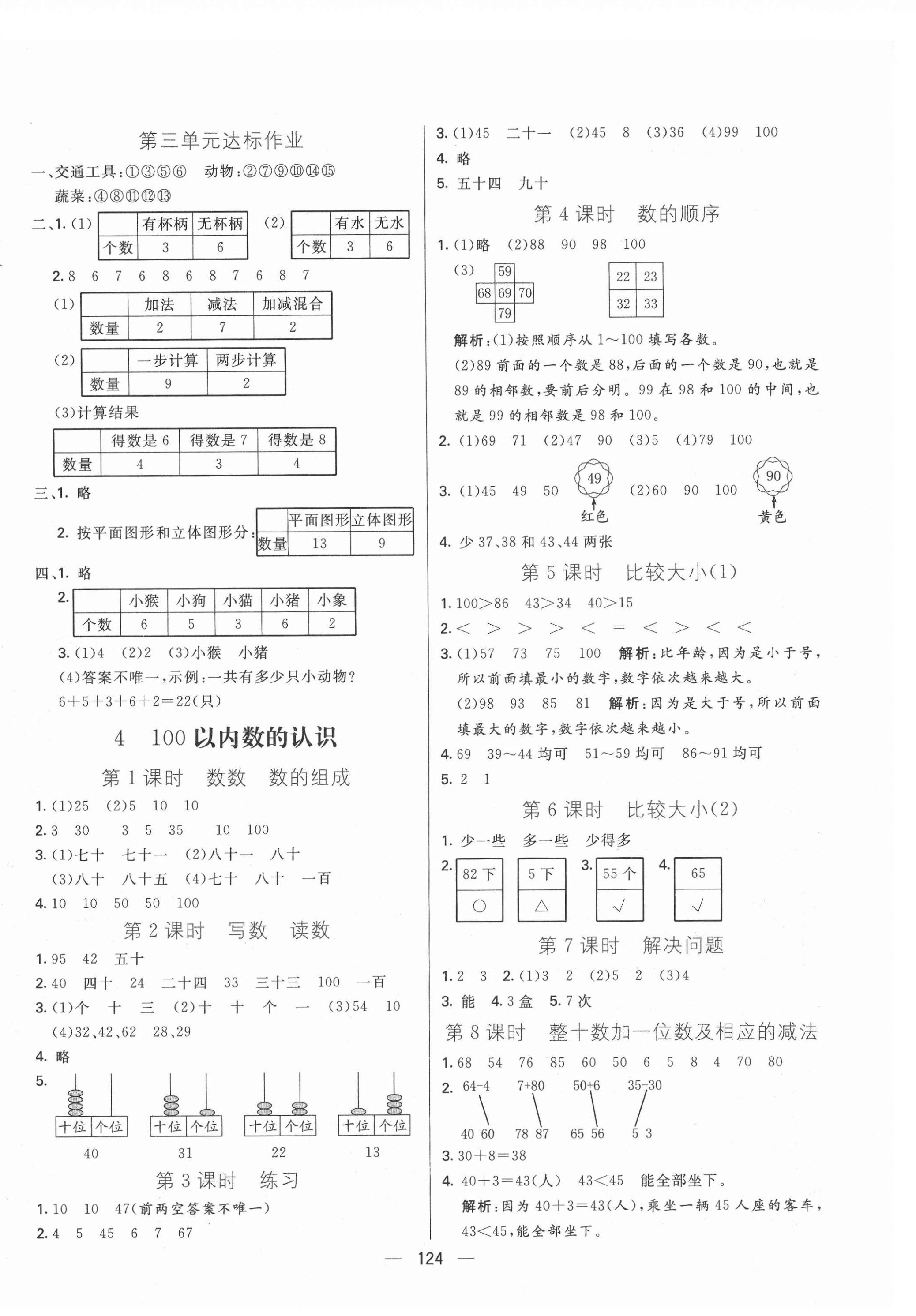 2021年亮點激活教材多元演練一年級數(shù)學下冊人教版 第4頁