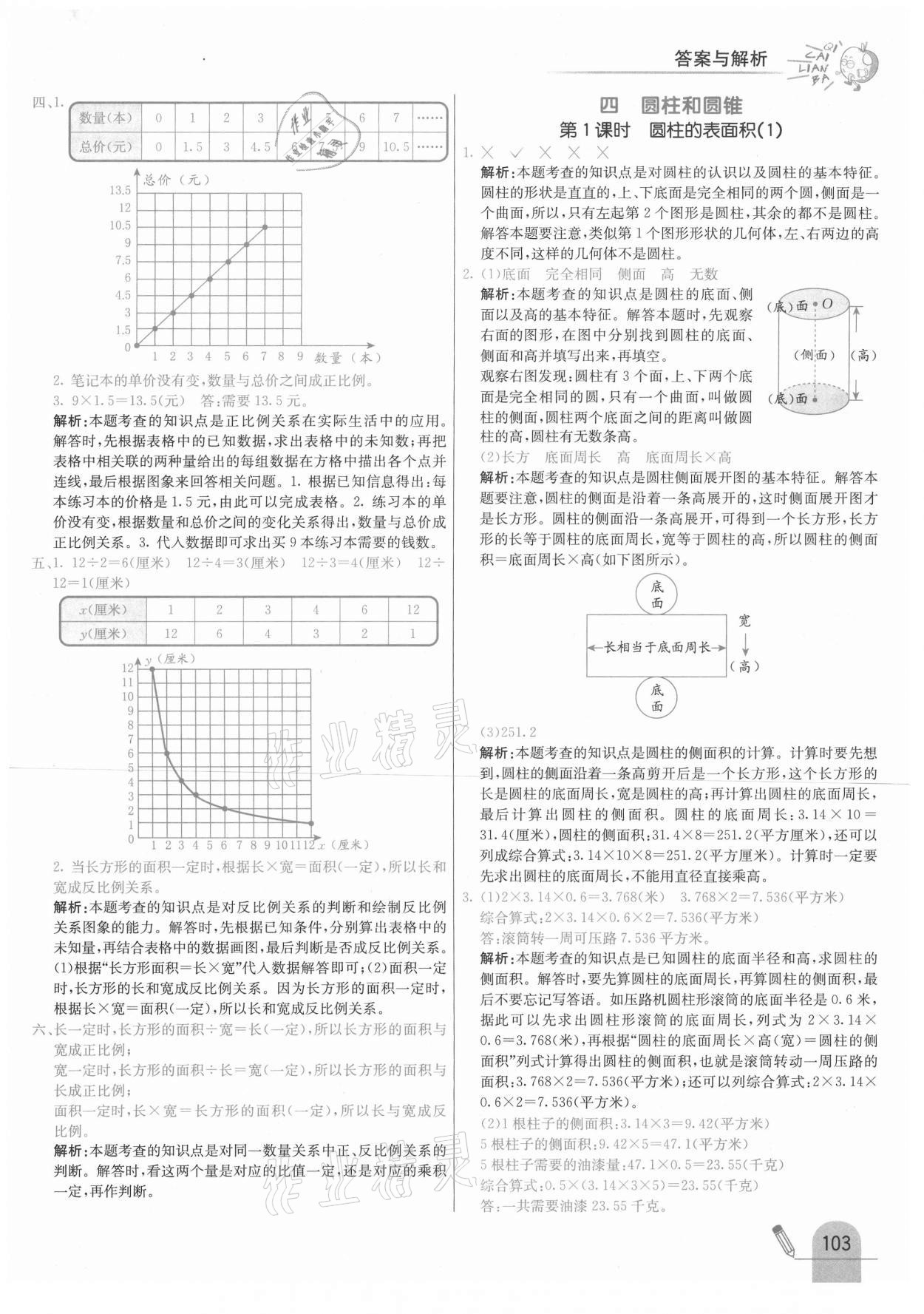 2021年七彩練霸六年級(jí)數(shù)學(xué)下冊(cè)冀教版 參考答案第11頁