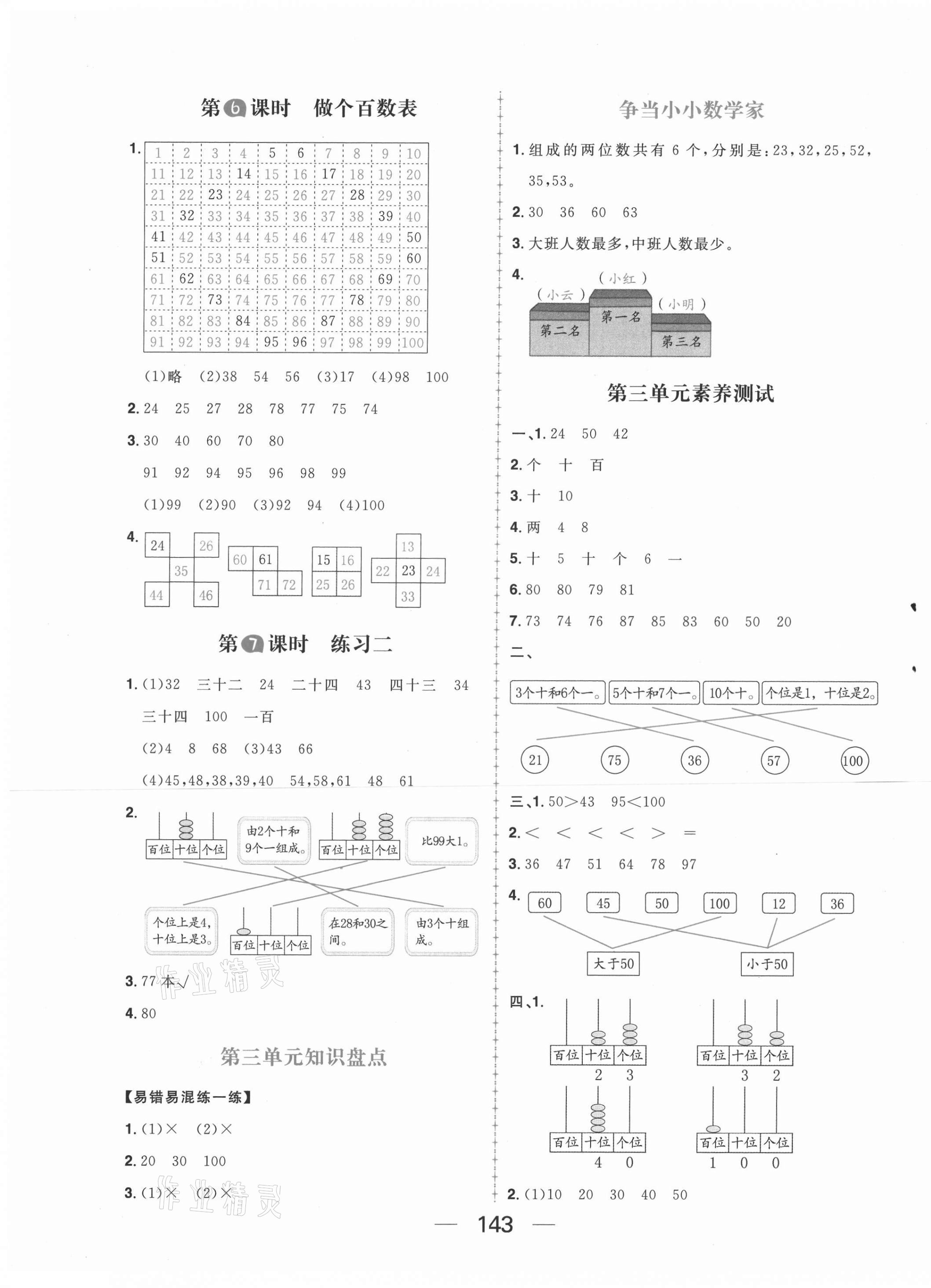 2021年核心素養(yǎng)天天練一年級數(shù)學(xué)下冊北師大版 第5頁