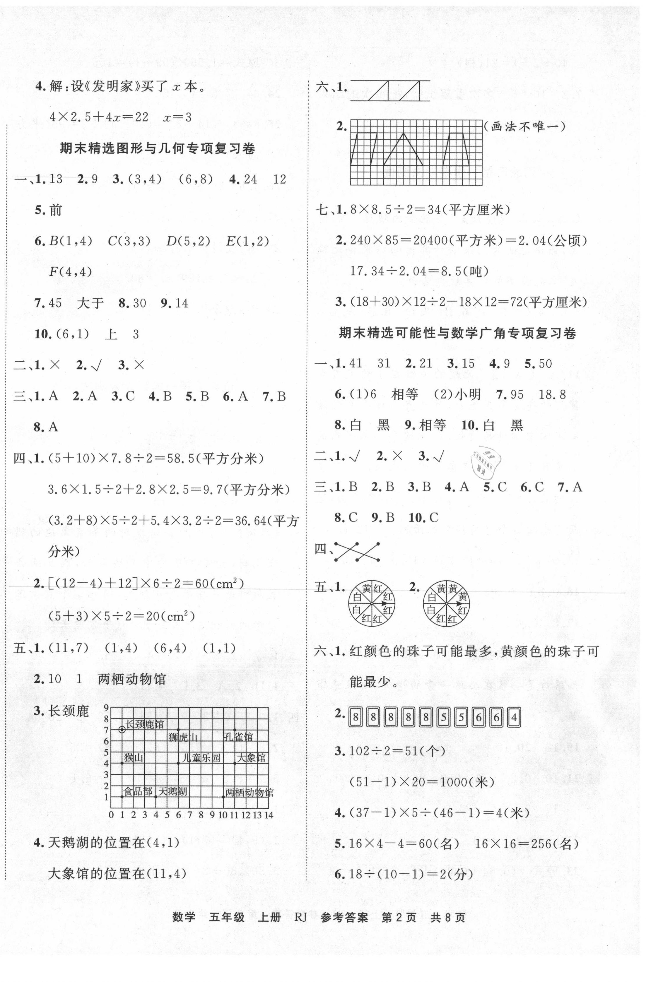 2020年期末真題匯編精選卷五年級(jí)數(shù)學(xué)上冊(cè)人教版天津?qū)０?nbsp;第2頁(yè)