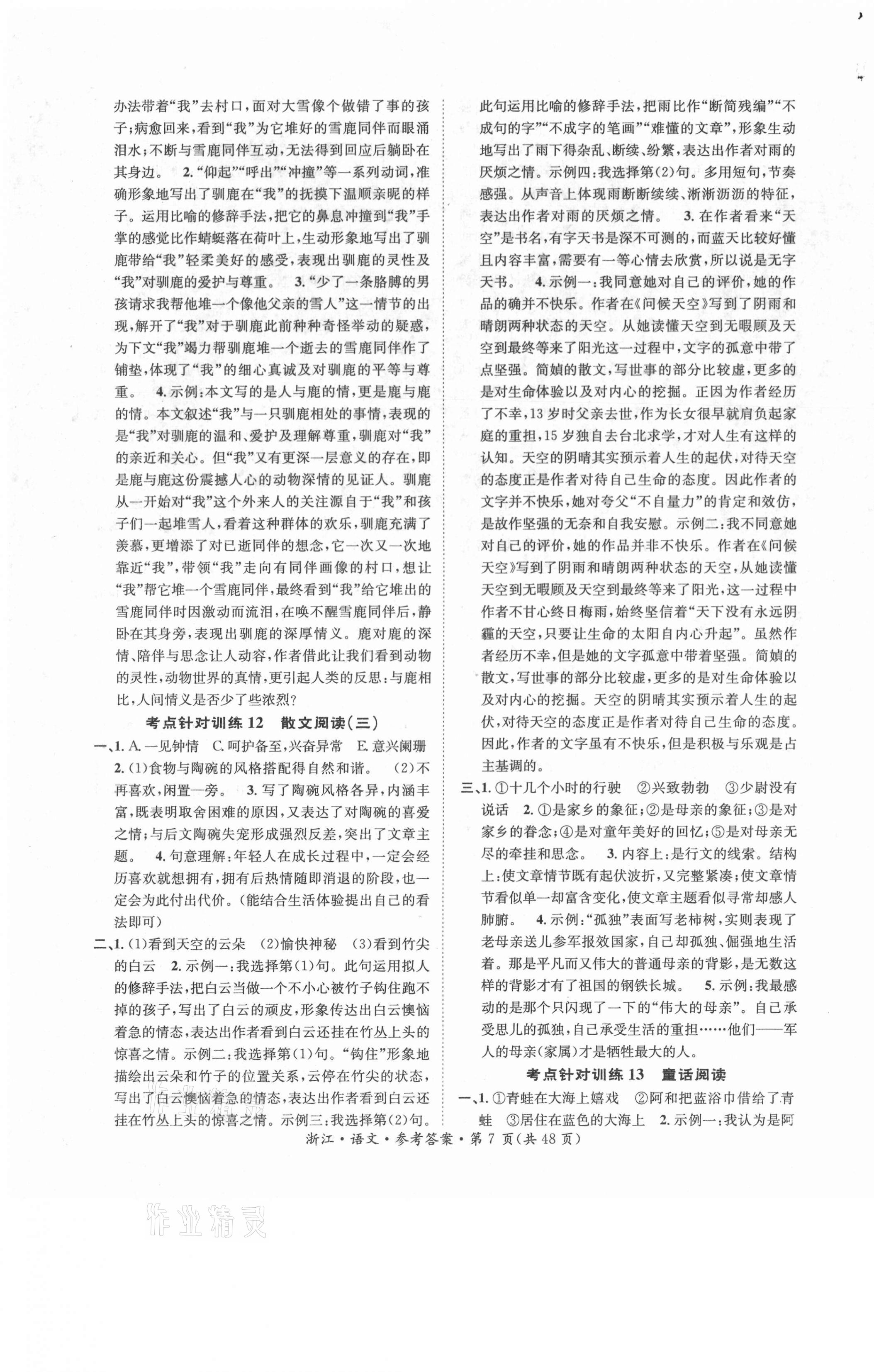 2021年國華圖書中考拐點(diǎn)語文浙江專版 第7頁