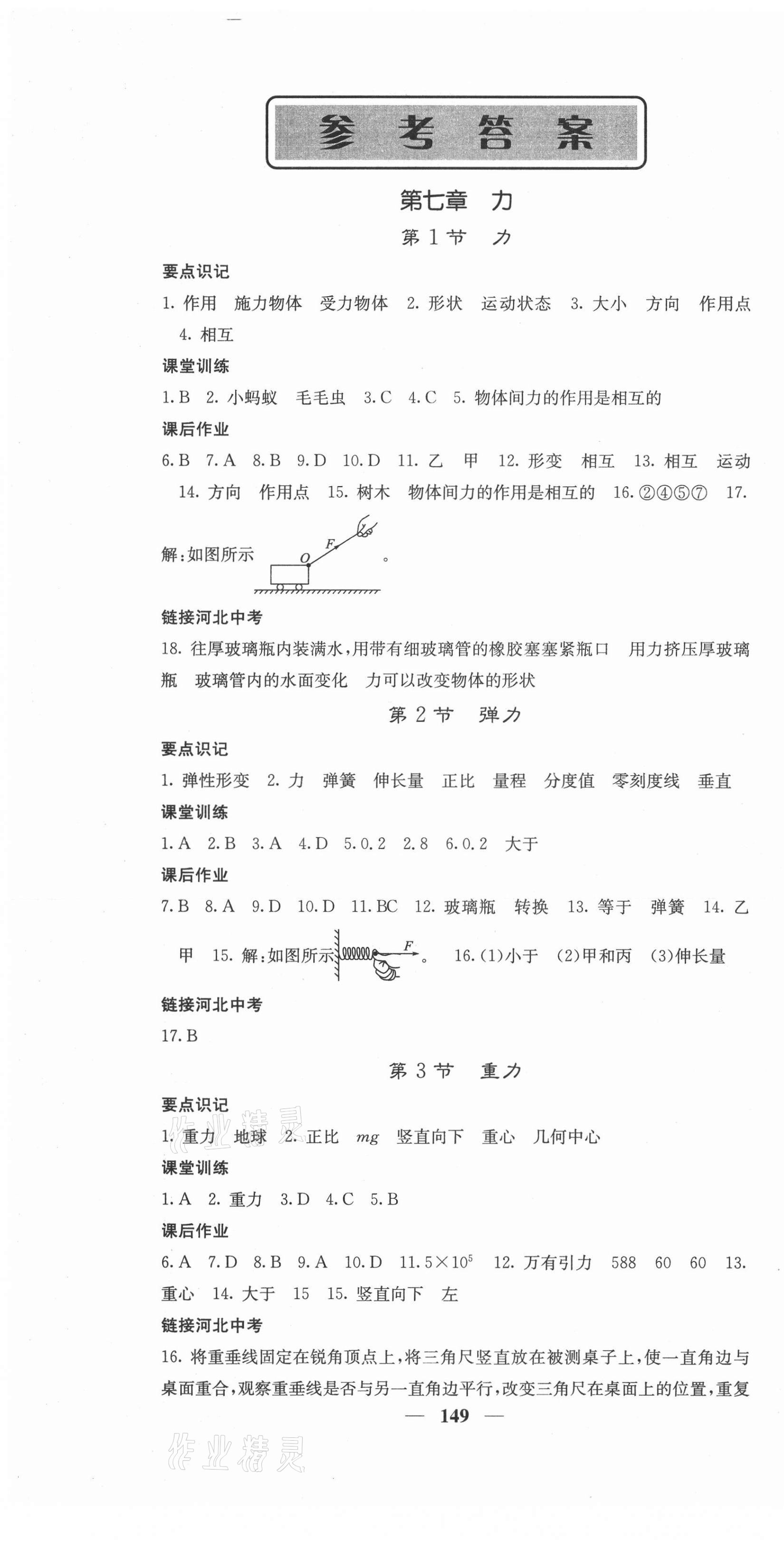 2021年課堂點睛八年級物理下冊人教版河北專版 第1頁