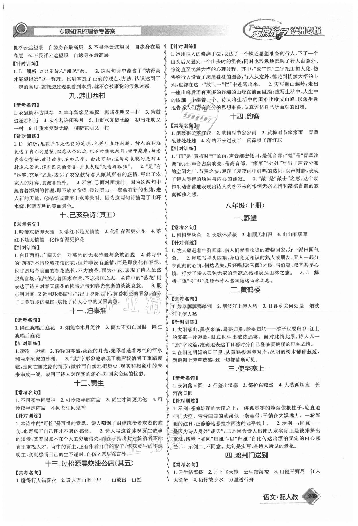 2021年天府教與學(xué)中考復(fù)習(xí)與訓(xùn)練語(yǔ)文人教版瀘州專(zhuān)版 第3頁(yè)