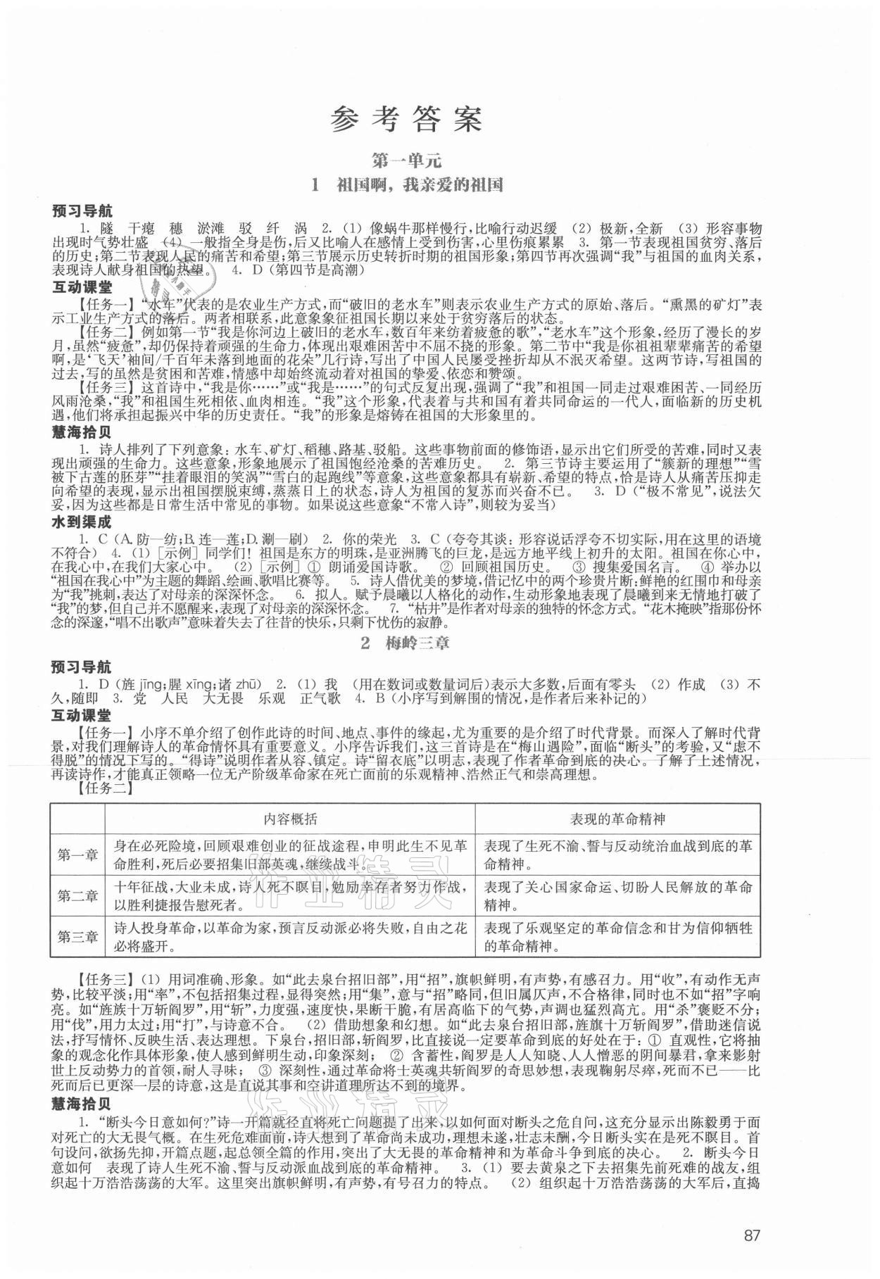 2021年凤凰数字化导学稿九年级语文下册统编版 第1页