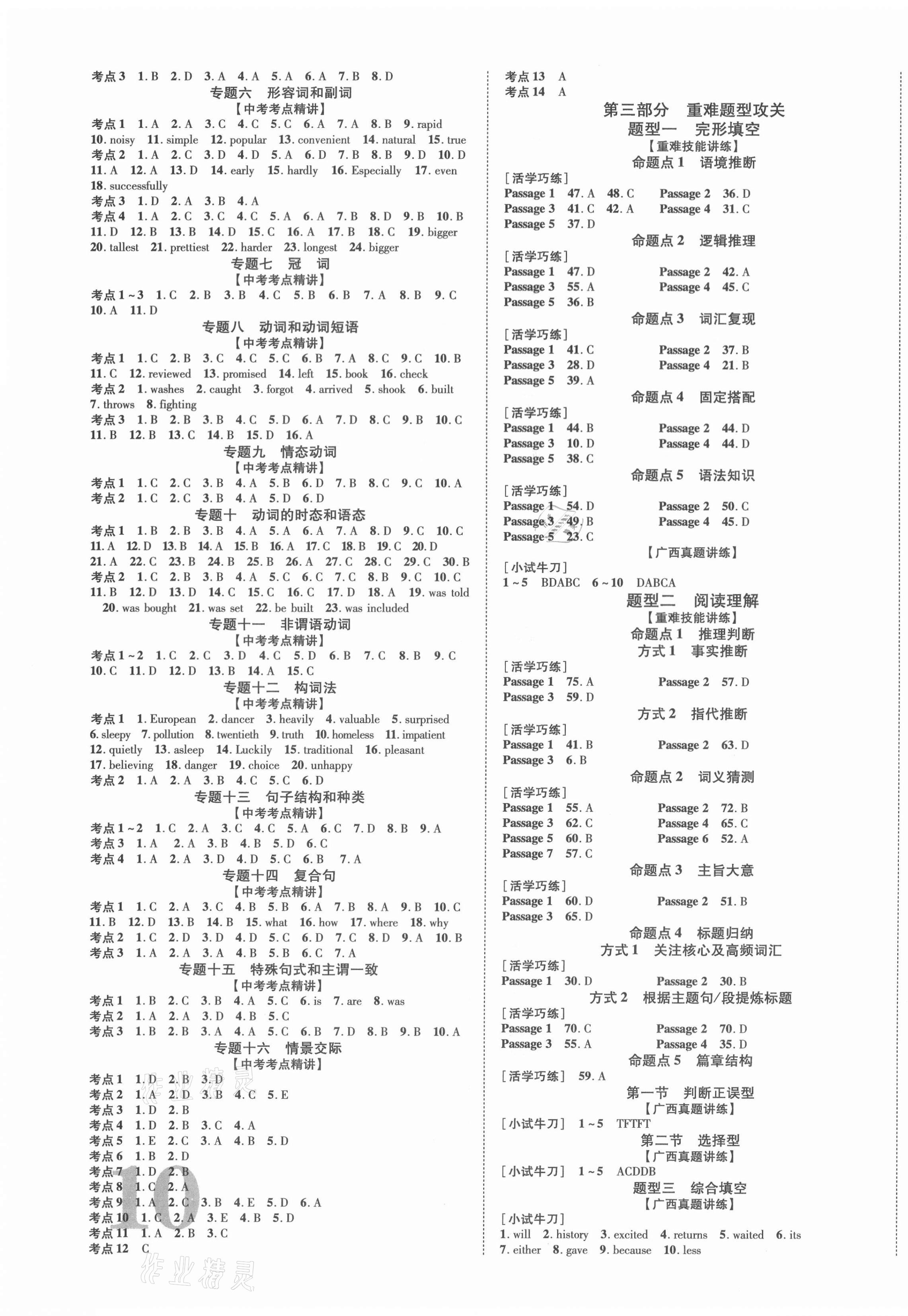 2021年廣西中考優化指導英語 第3頁