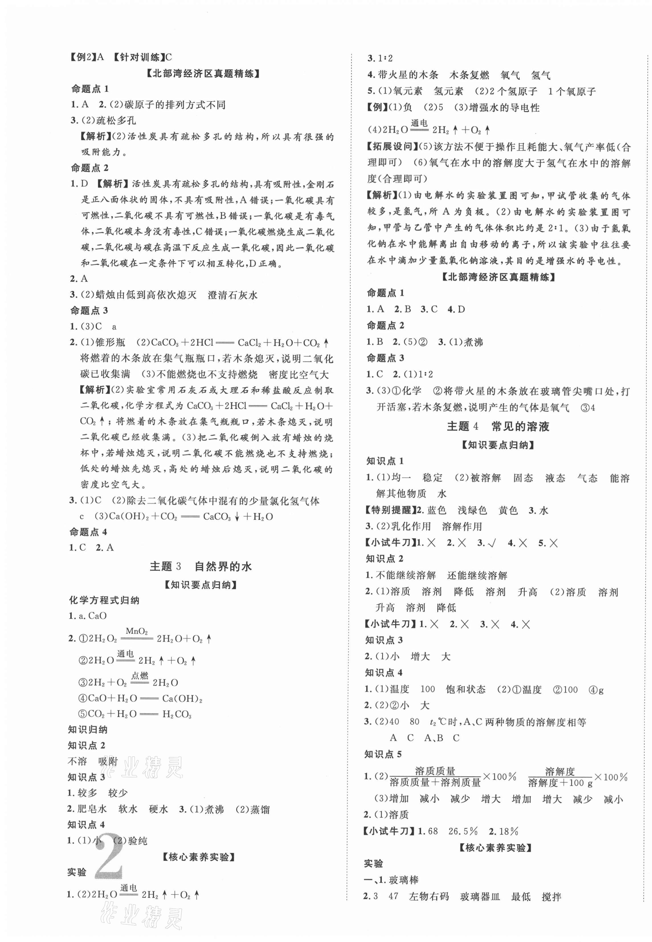 2021年廣西中考優化指導化學 第3頁