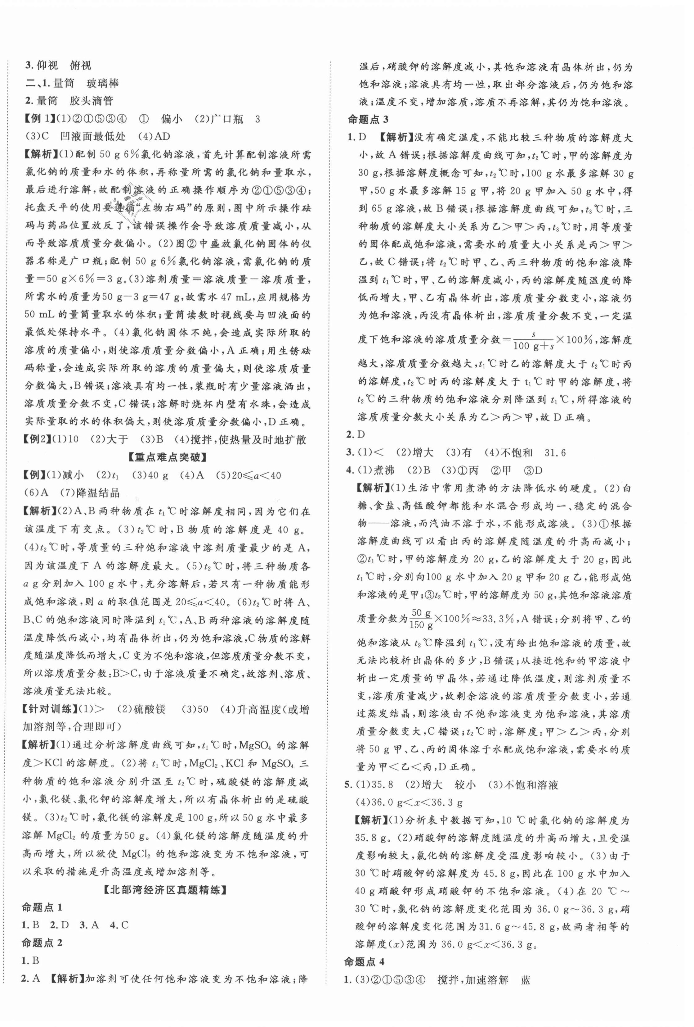 2021年廣西中考優化指導化學 第4頁