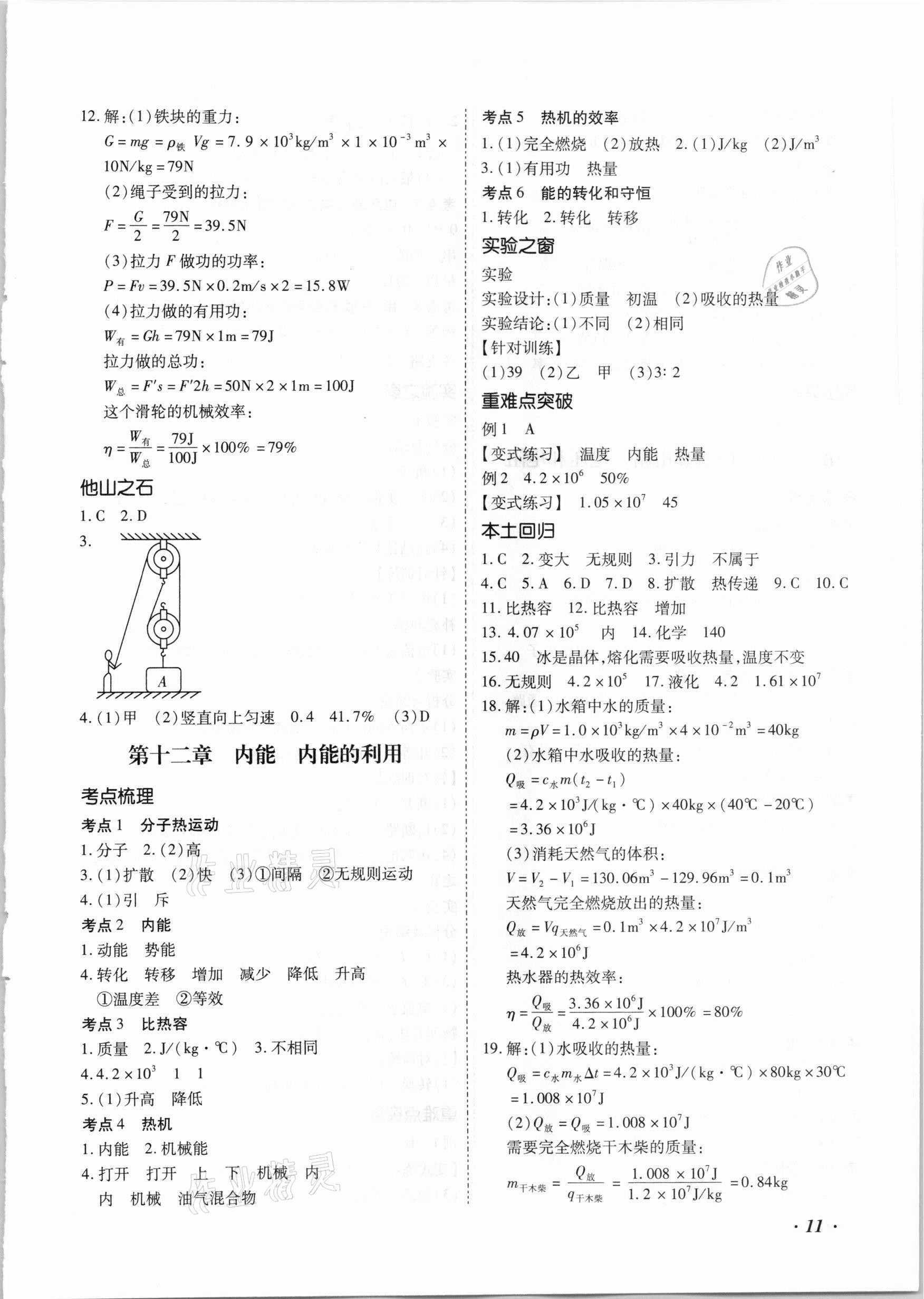 2021年本土攻略精準(zhǔn)復(fù)習(xí)方案物理云南專版 第11頁
